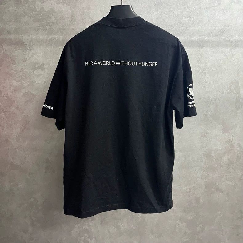 Balenciaga Balenciaga World Food Programme Black T-Shirt-2506 Size US S / EU 44-46 / 1 - 5 Thumbnail