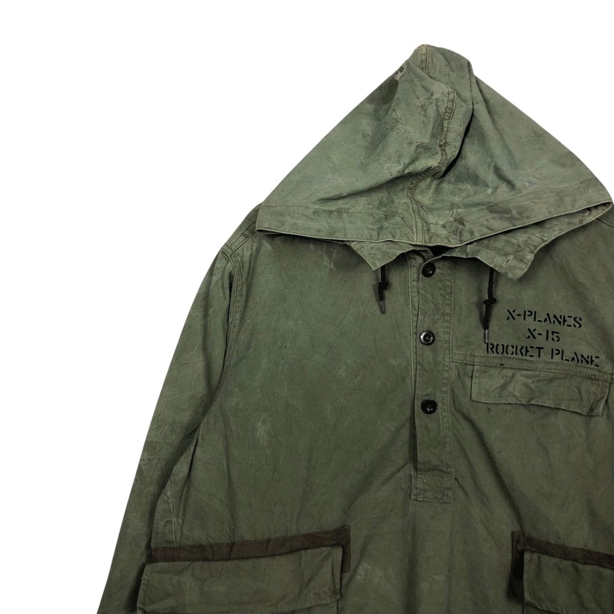 Avirex 📌Vintage Military Avirex Duck Canvas Rocket Plane Size US L / EU 52-54 / 3 - 8 Thumbnail
