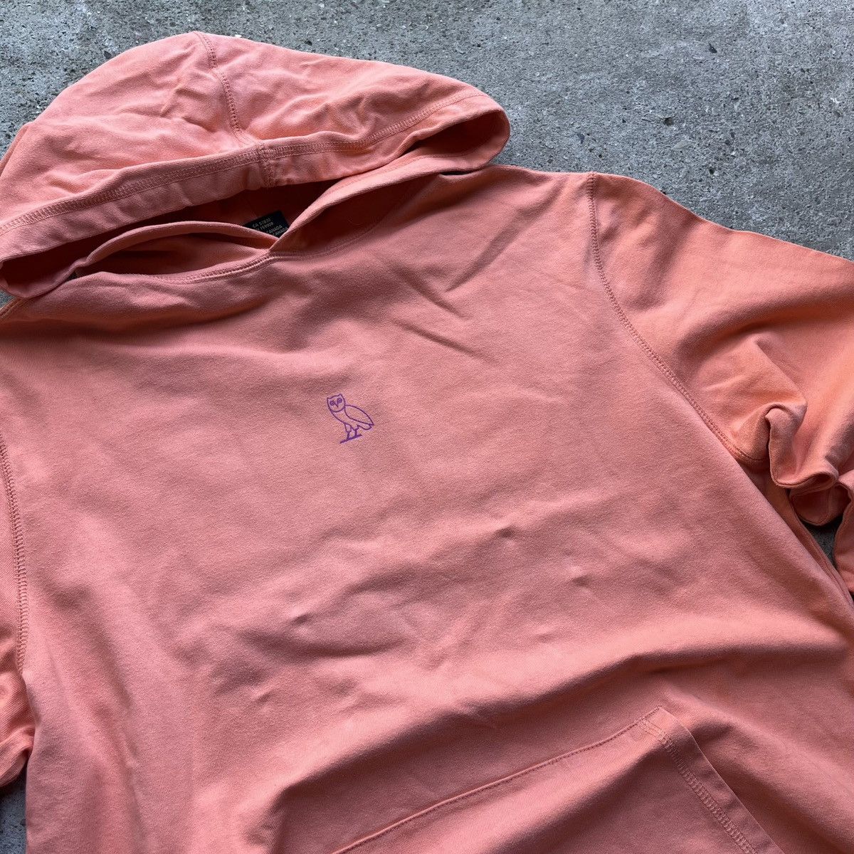 Drake × October's Very Own OVO small own Drake washed salmon pink hoodie Size US L / EU 52-54 / 3 - 4 Thumbnail