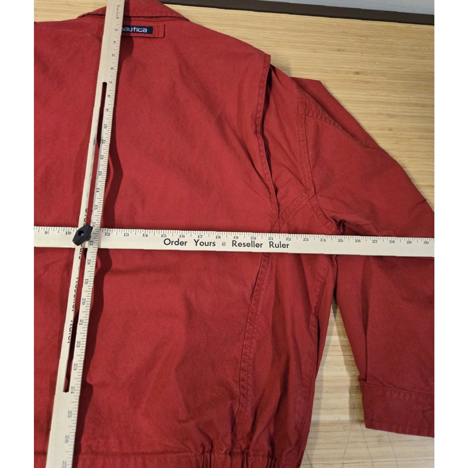 Nautica Nautica Jacket Mens M Red Full Zip Cotton Casual Lightweight Classic Logo Size US M / EU 48-50 / 2 - 7 Thumbnail