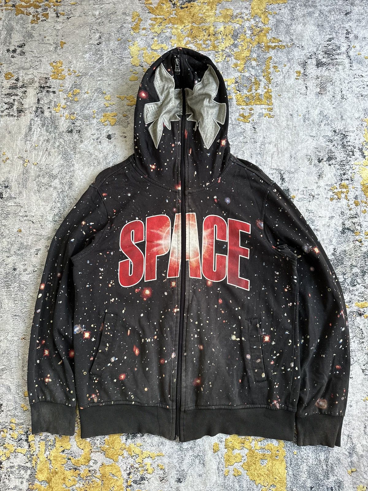 20471120 FADED JCB SPACE GALAXY AOP FUR FULL ZIPPER HOODIE LGB STYLE Size US L / EU 52-54 / 3 - 3 Thumbnail