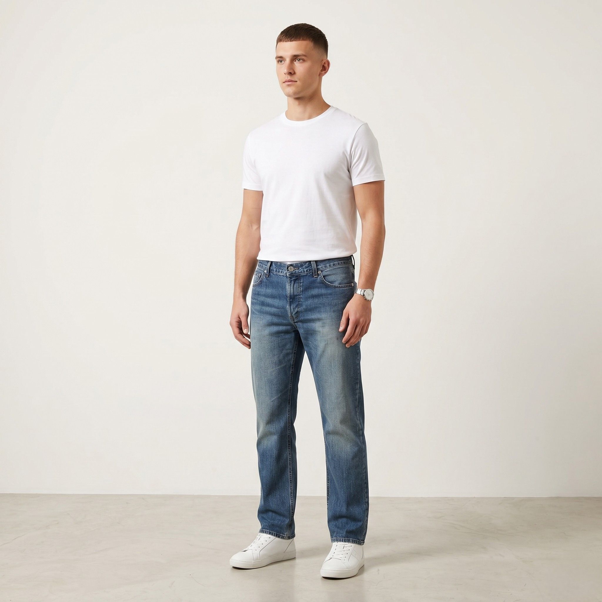 Armani Exchange Armani Exchange Men 32 Jeans Trousers Navy Cotton 6459 Size US 32 / EU 48 - 1 Thumbnail