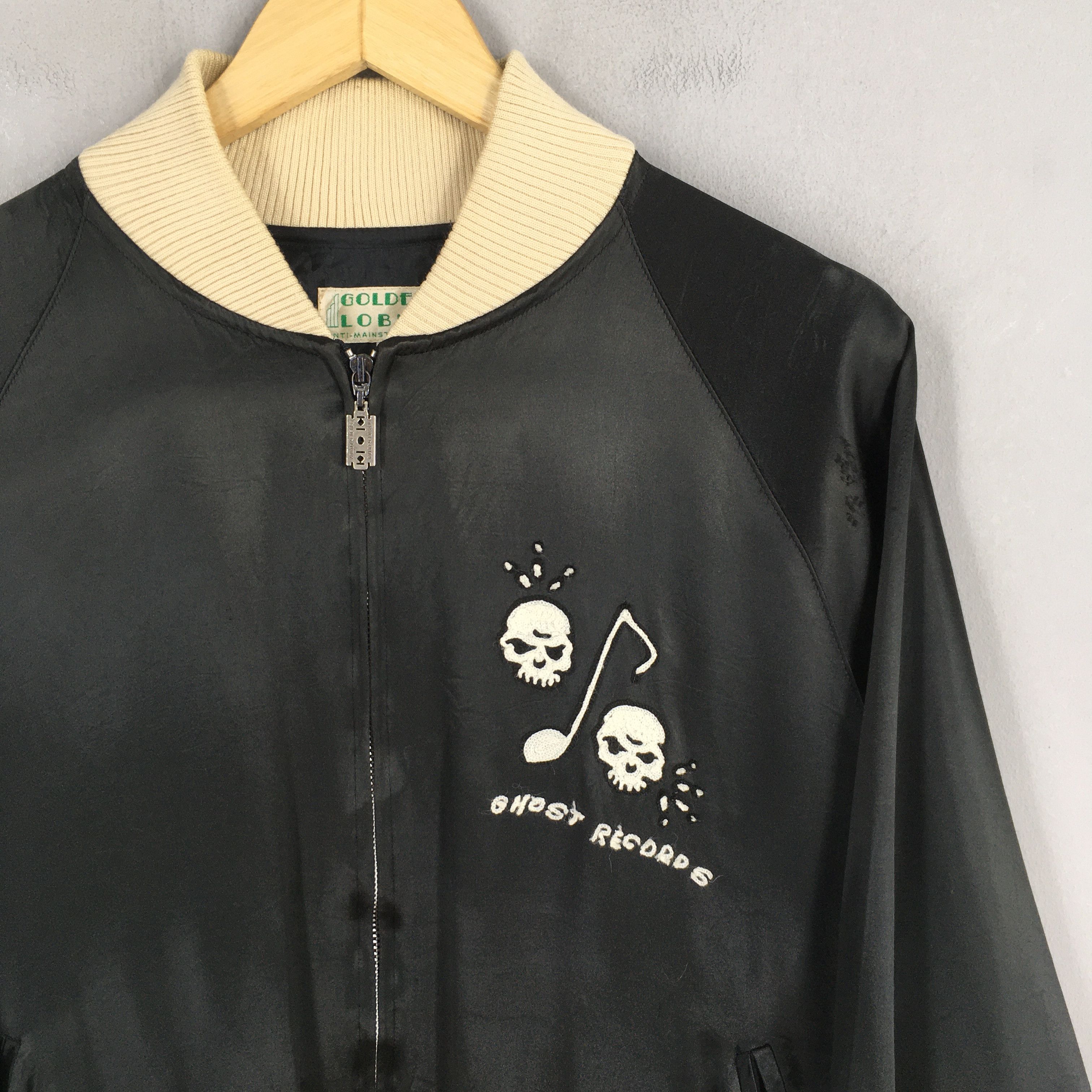 Other 90s Ghost Records Punk Label Music Sukajan Satin Jacket M Size US M / EU 48-50 / 2 - 4 Thumbnail