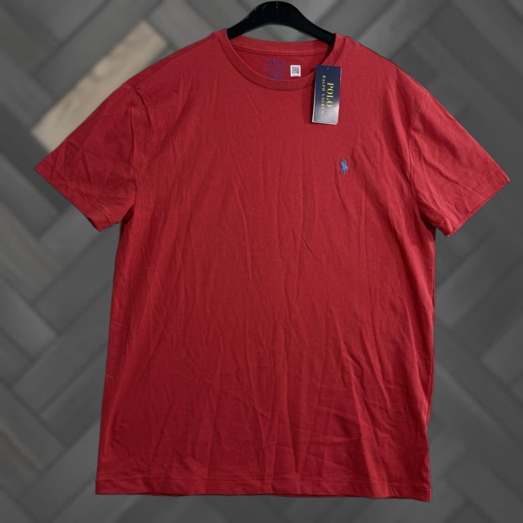 NEW POLO RALPH LAUREN Men’s T-Shirt Size Small Red Classic Fit Crewneck