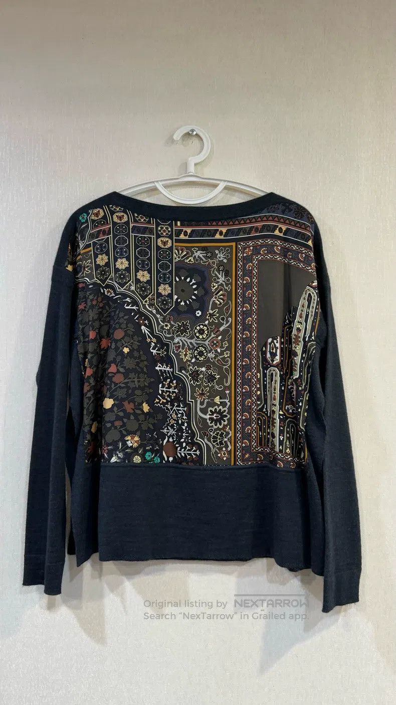 Hermes Hermes Floral Colorful Round Neck Pullover Size XXS / US 00 / IT 34 - 2 Thumbnail