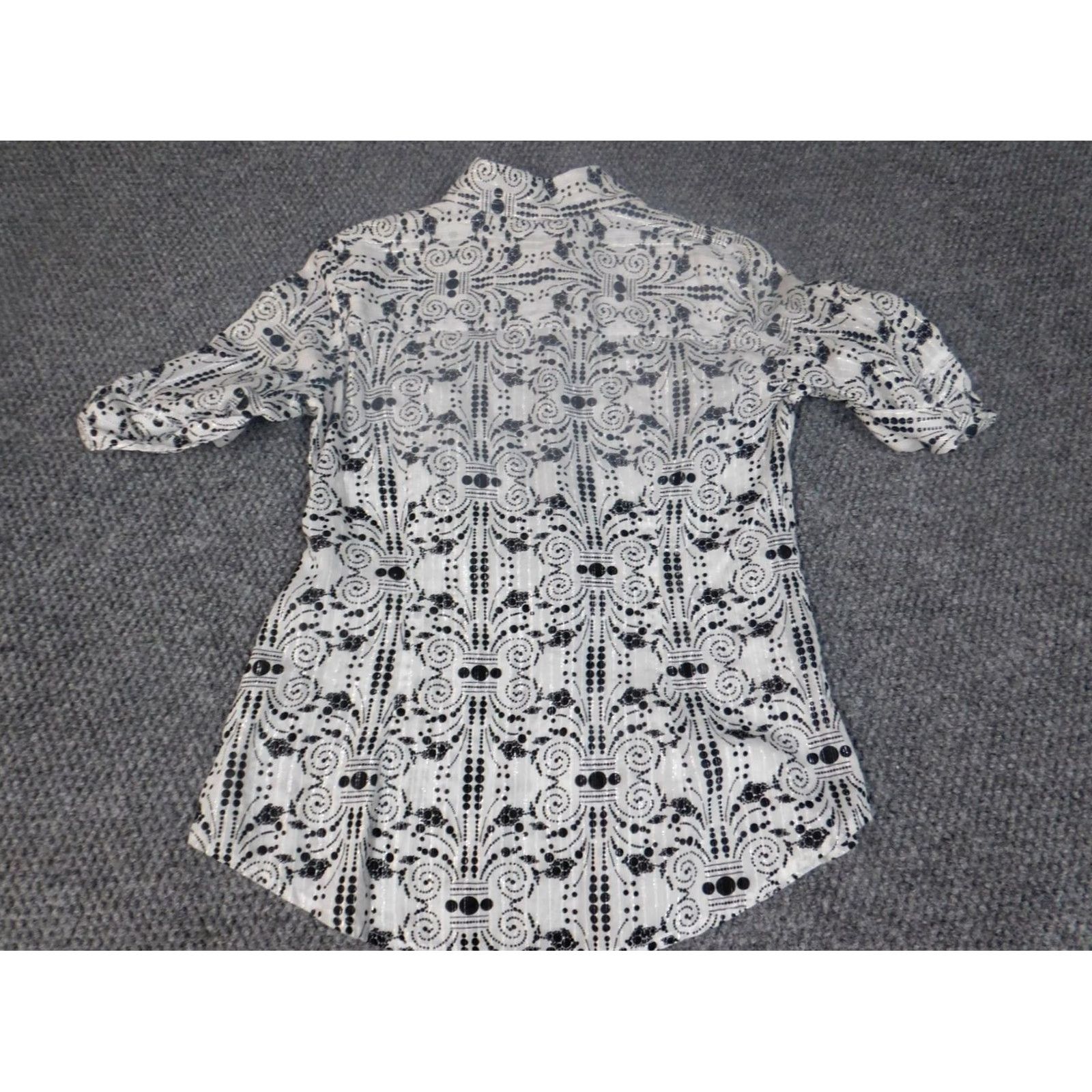 Ann Taylor Ann Taylor Loft Blouse Women 2 White Button Up Collared Long Sleeve Size XS / US 0-2 / IT 36-38 - 6 Thumbnail