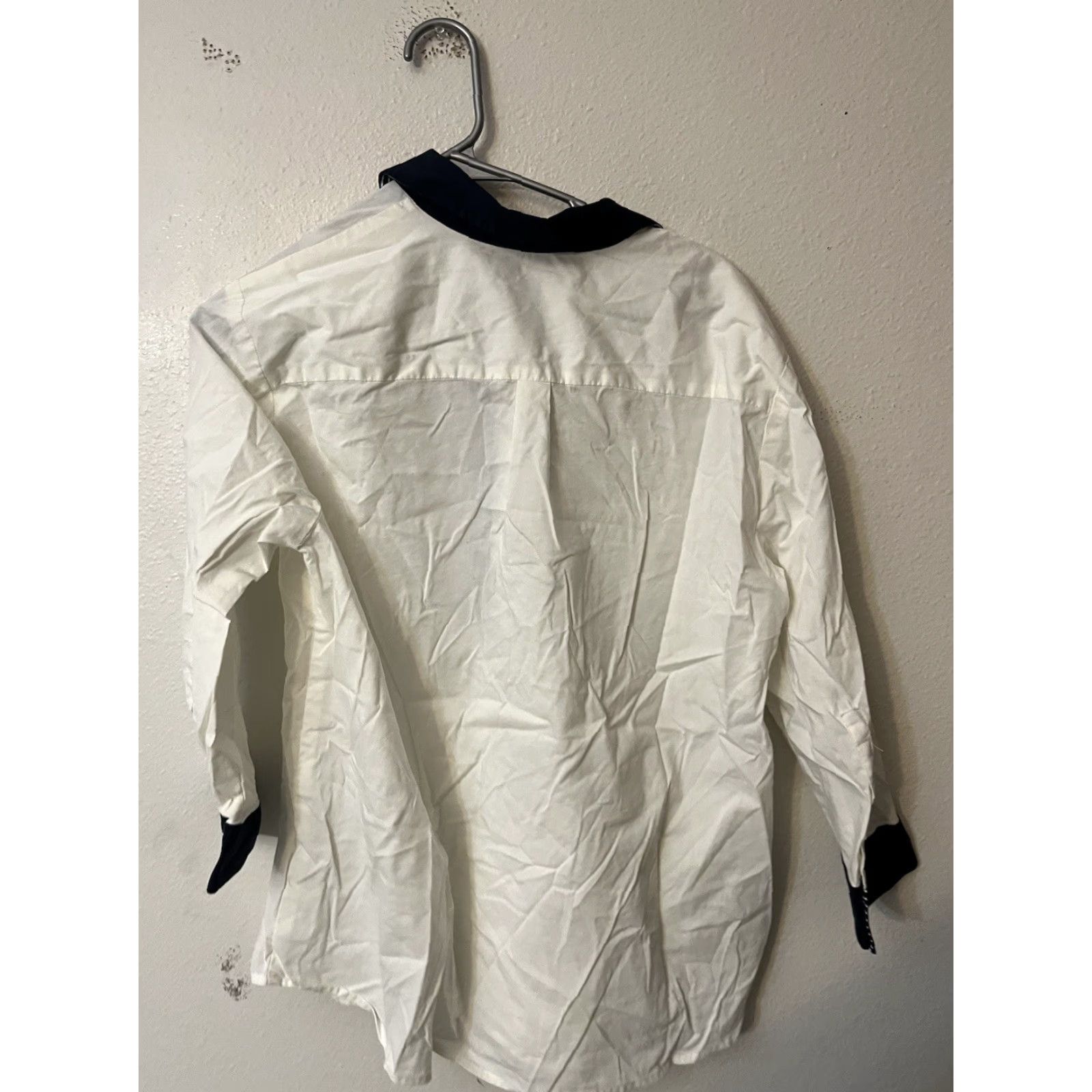 Jones New York Jones New York Shirt Blouse Large White 3/4 Sleeve Office Preppy Size L / US 10 / IT 46 - 3 Thumbnail