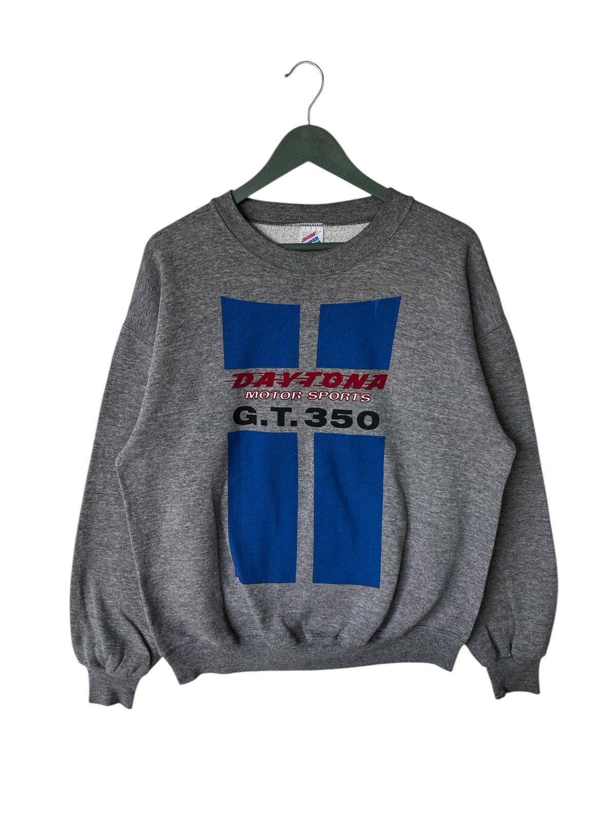 Jerzees × Vintage Vintage 90s Daytona G.T 350 Staff Sweatshirt Size US L / EU 52-54 / 3 - 1 Thumbnail