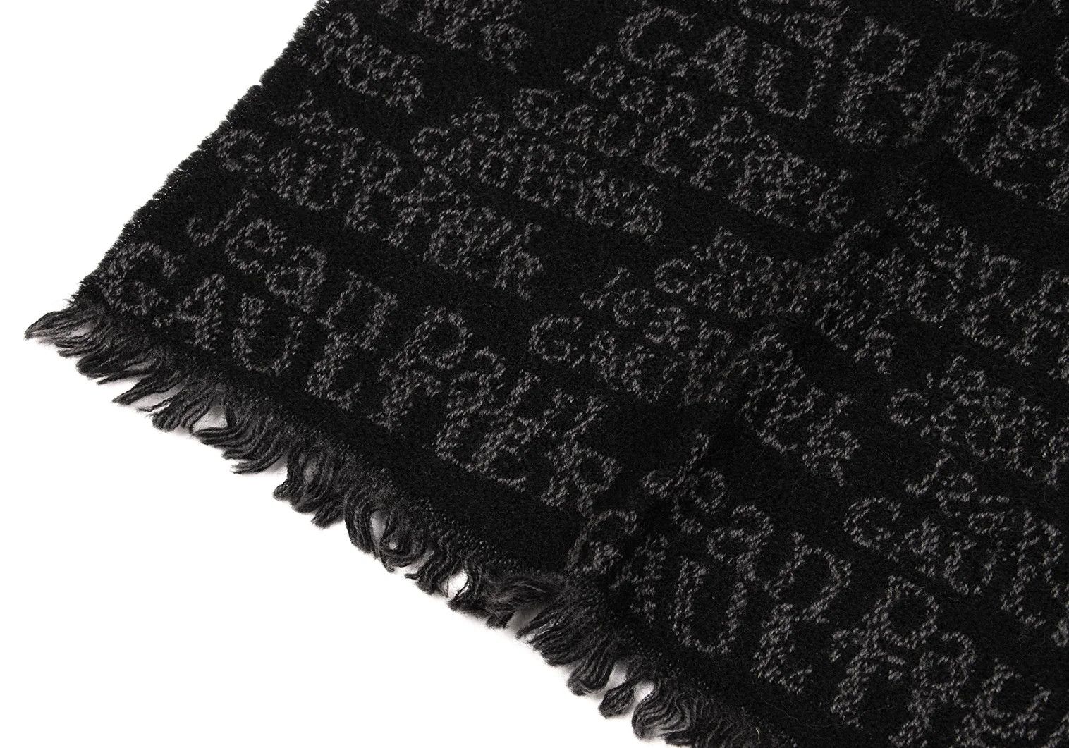 Jean Paul Gaultier Fringed Jacquard Scarf in Black and Gray Size ONE SIZE - 3 Thumbnail