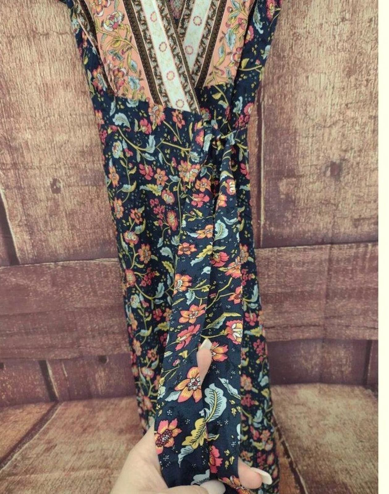 Designer Temofon Women's Wrap Dress Size Large Size L / US 10 / IT 46 - 2 Thumbnail