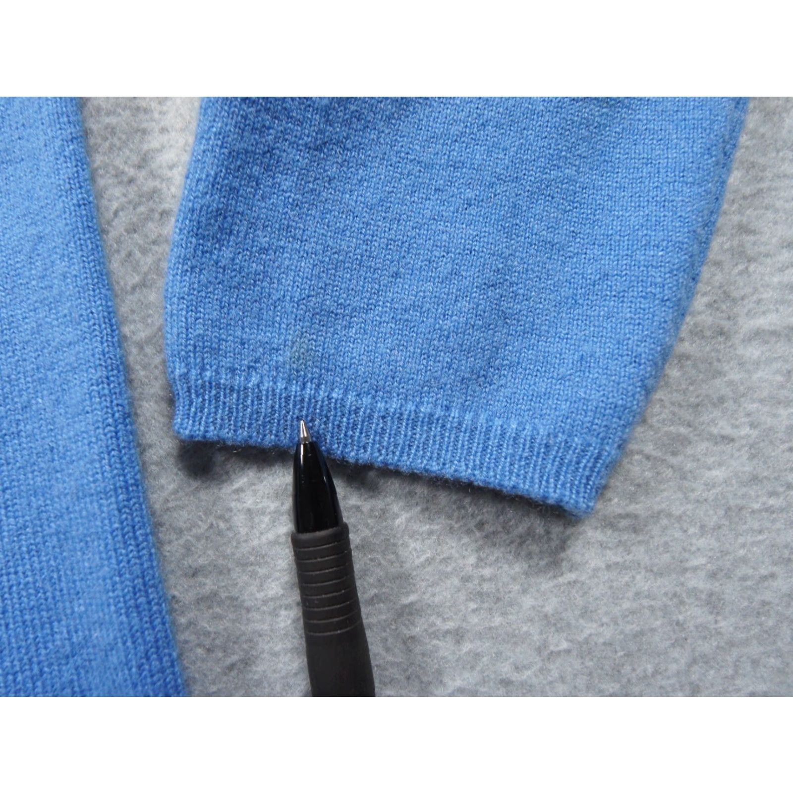 Vintage Carmel Cashmere and Company Sweater Cardigan Womens Medium Blue Knit Scotland Size M / US 6-8 / IT 42-44 - 4 Thumbnail