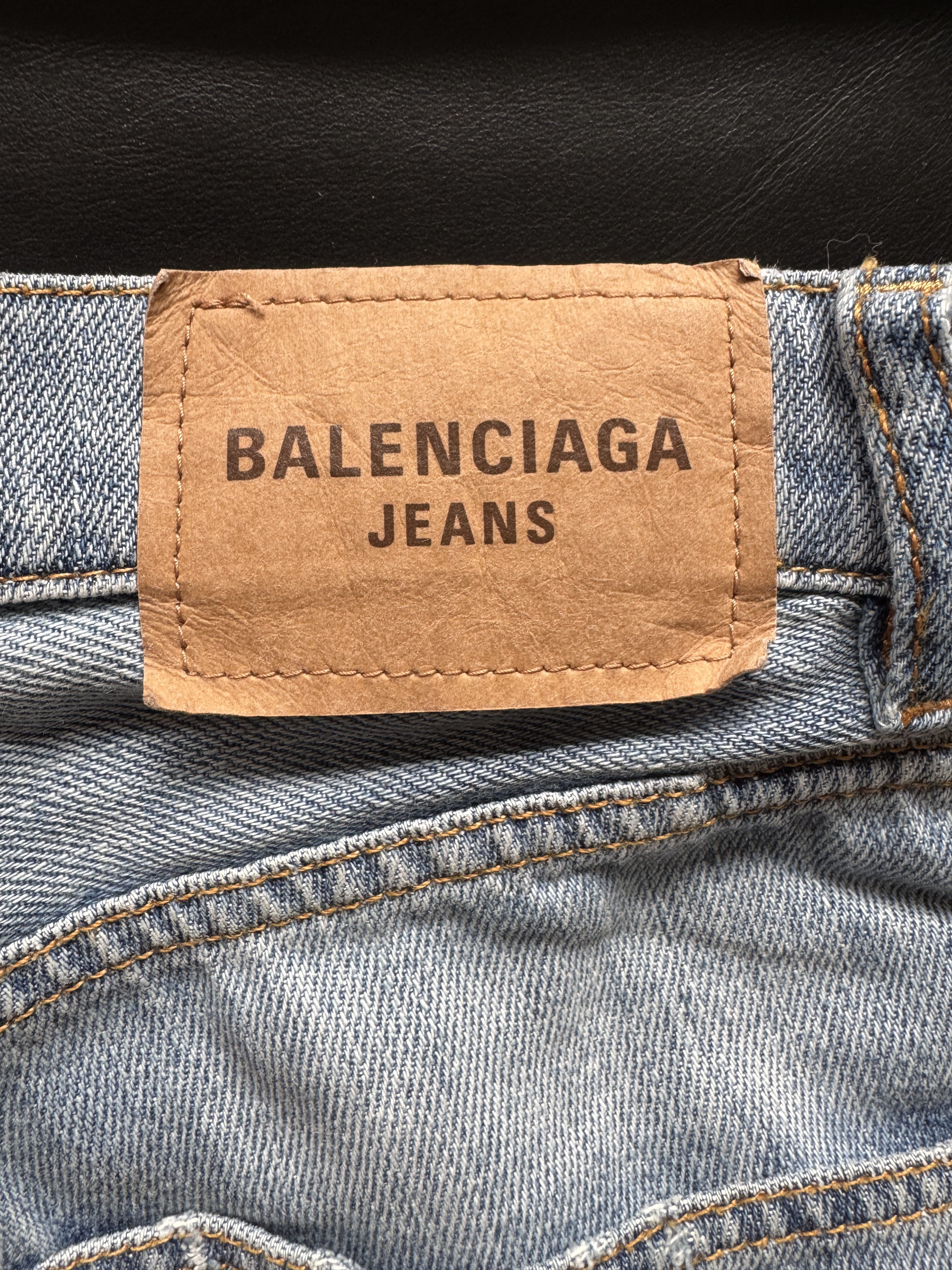 Balenciaga FW21 Afterworld Hybrid Panel Distressed Denim Size US 28 / EU 44 - 9 Thumbnail