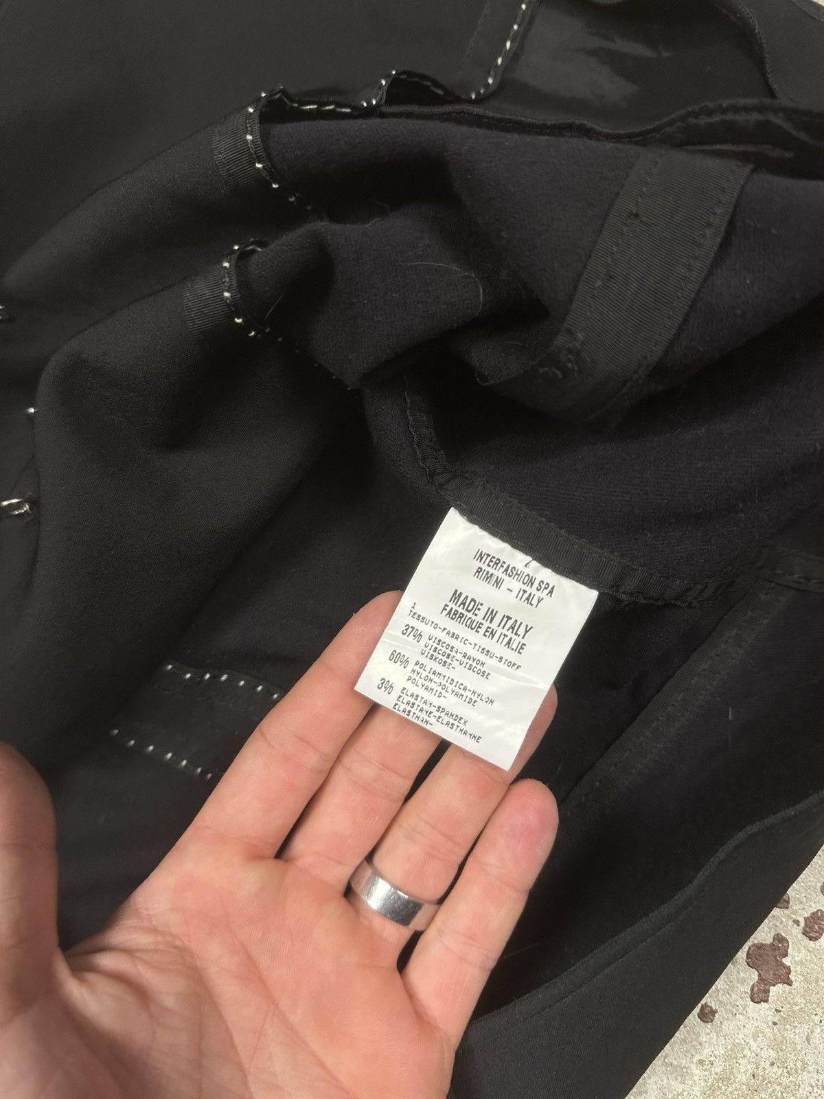 Marithe + Francois Girbaud 2000s Marithe Francois Girbaud Black Blazer Jacket Size XL / US 12-14 / IT 48-50 - 10 Thumbnail