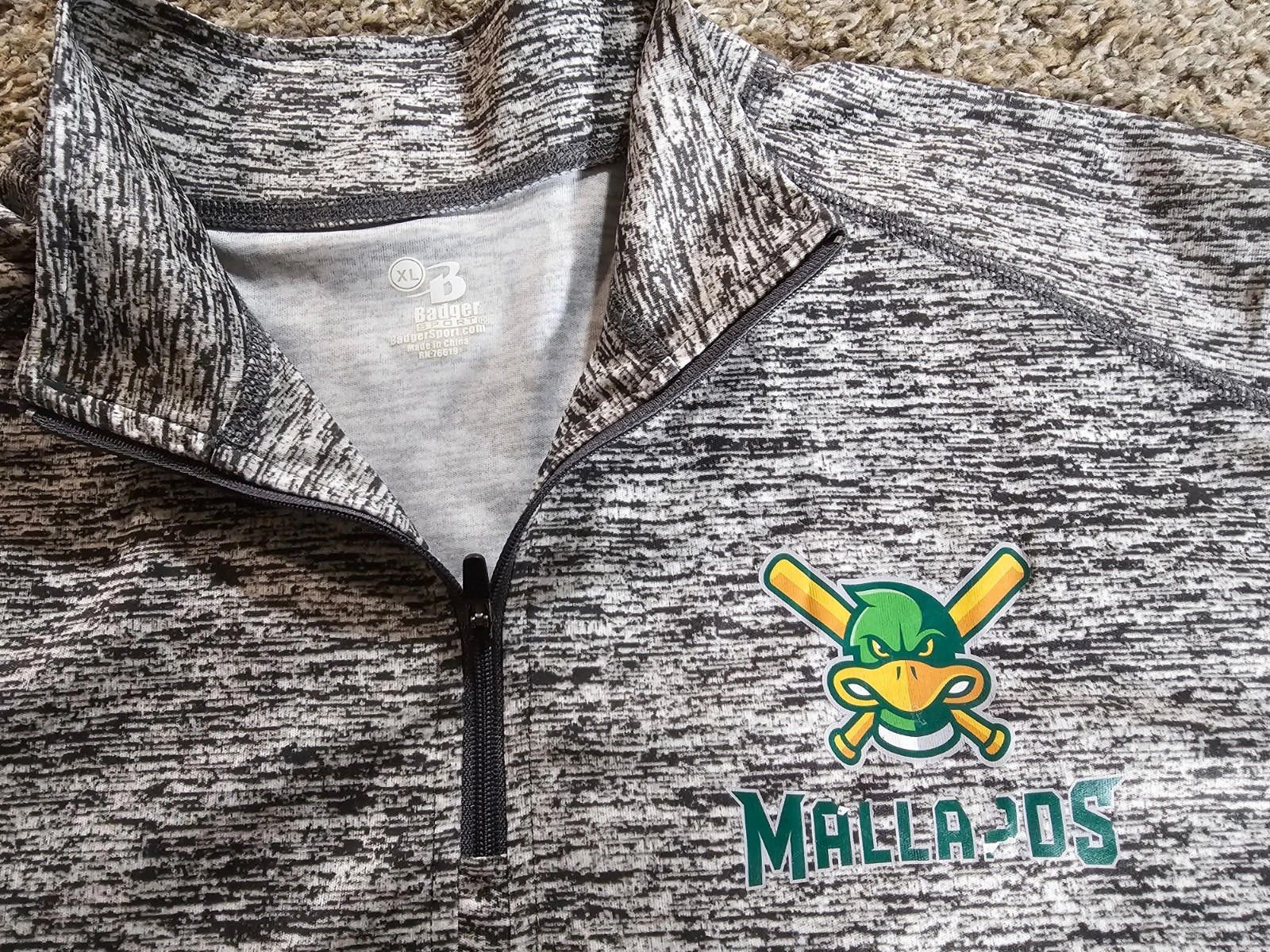 Designer Badger Sport Madison Mallards 1/4 Zip Pullover Mens XL Gray Size US XL / EU 56 / 4 - 2 Thumbnail