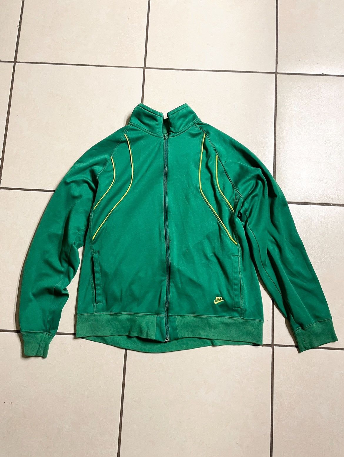 Nike × Vintage Vintage Y2K Nike Swoosh Jacket Drill Size US XL / EU 56 / 4 - 2 Thumbnail