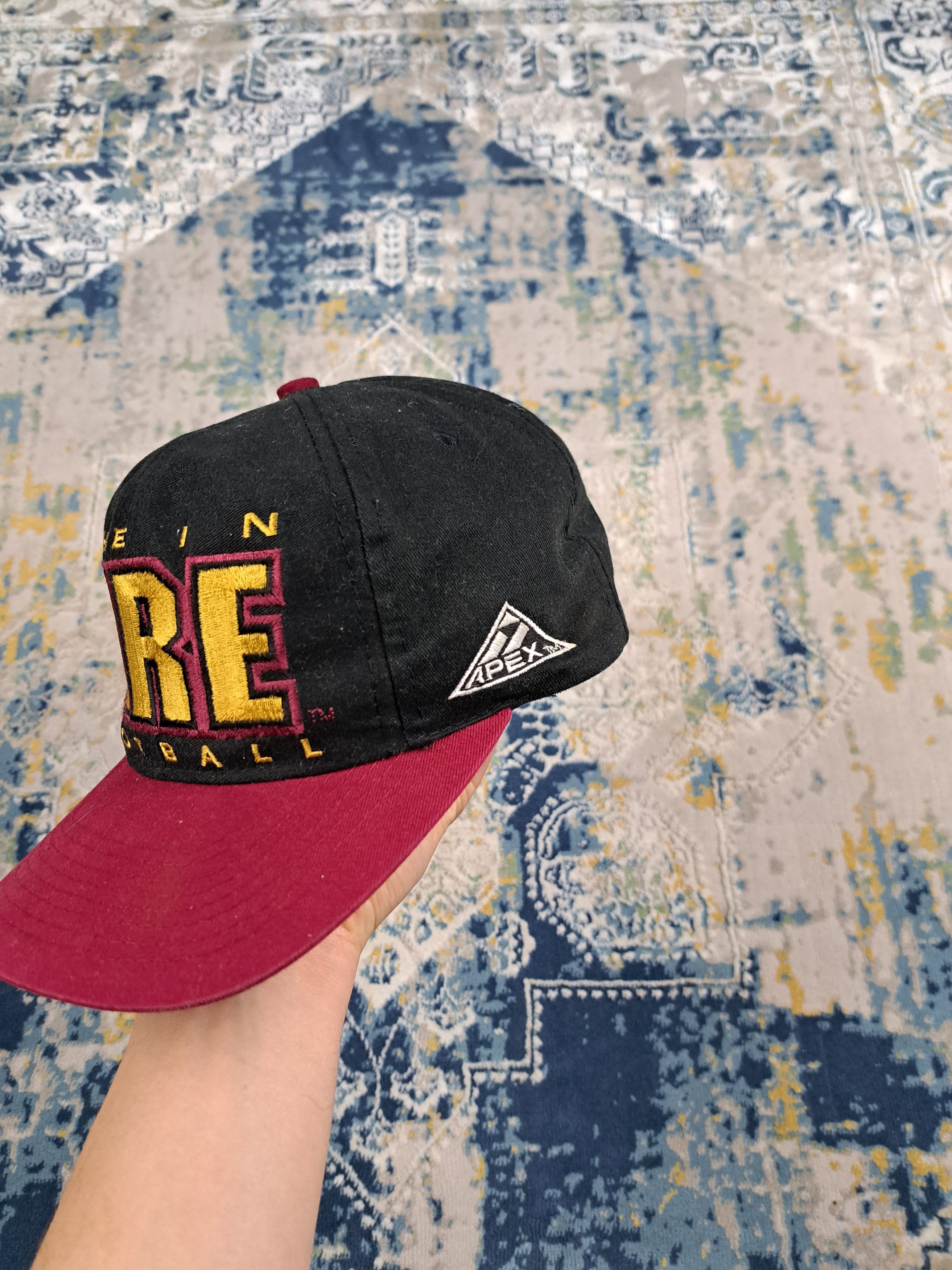 Vintage Vintage Fire College Cap Snap Back Streetwear Flames Size ONE SIZE - 3 Thumbnail