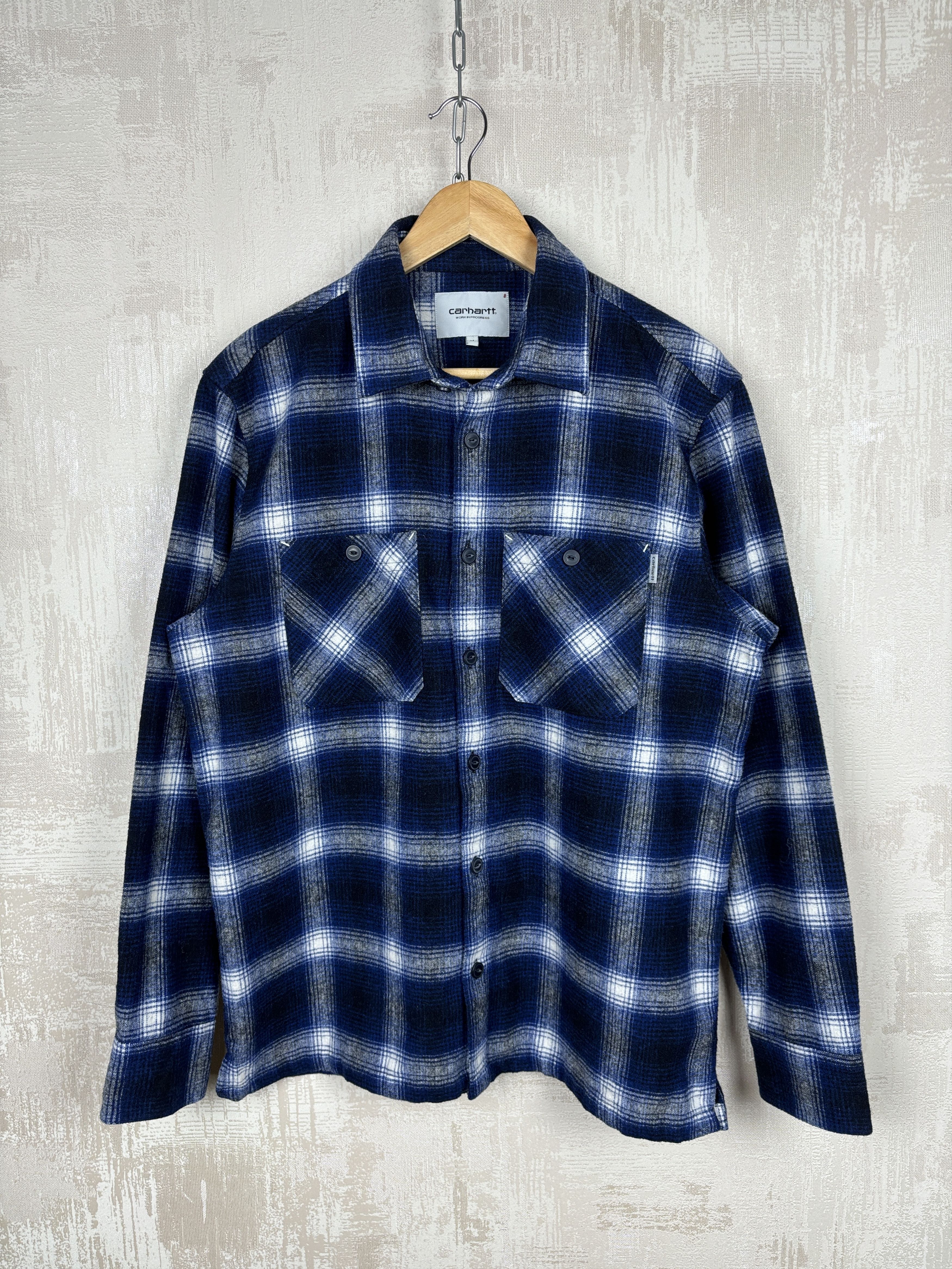 Carhartt Wip MINT Carhartt WIP L/S Halleck Shirt Wool Blend Pockets Check Size US M / EU 48-50 / 2 - 3 Thumbnail