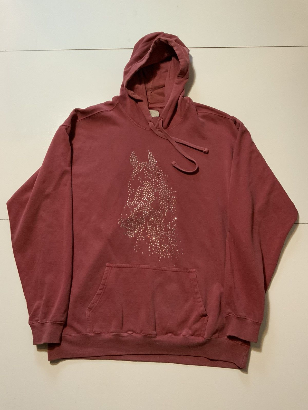 Other Alaskane Bejeweled Rhinestone Horse Heavyweight Hoodie Size US XL / EU 56 / 4 - 1 Thumbnail