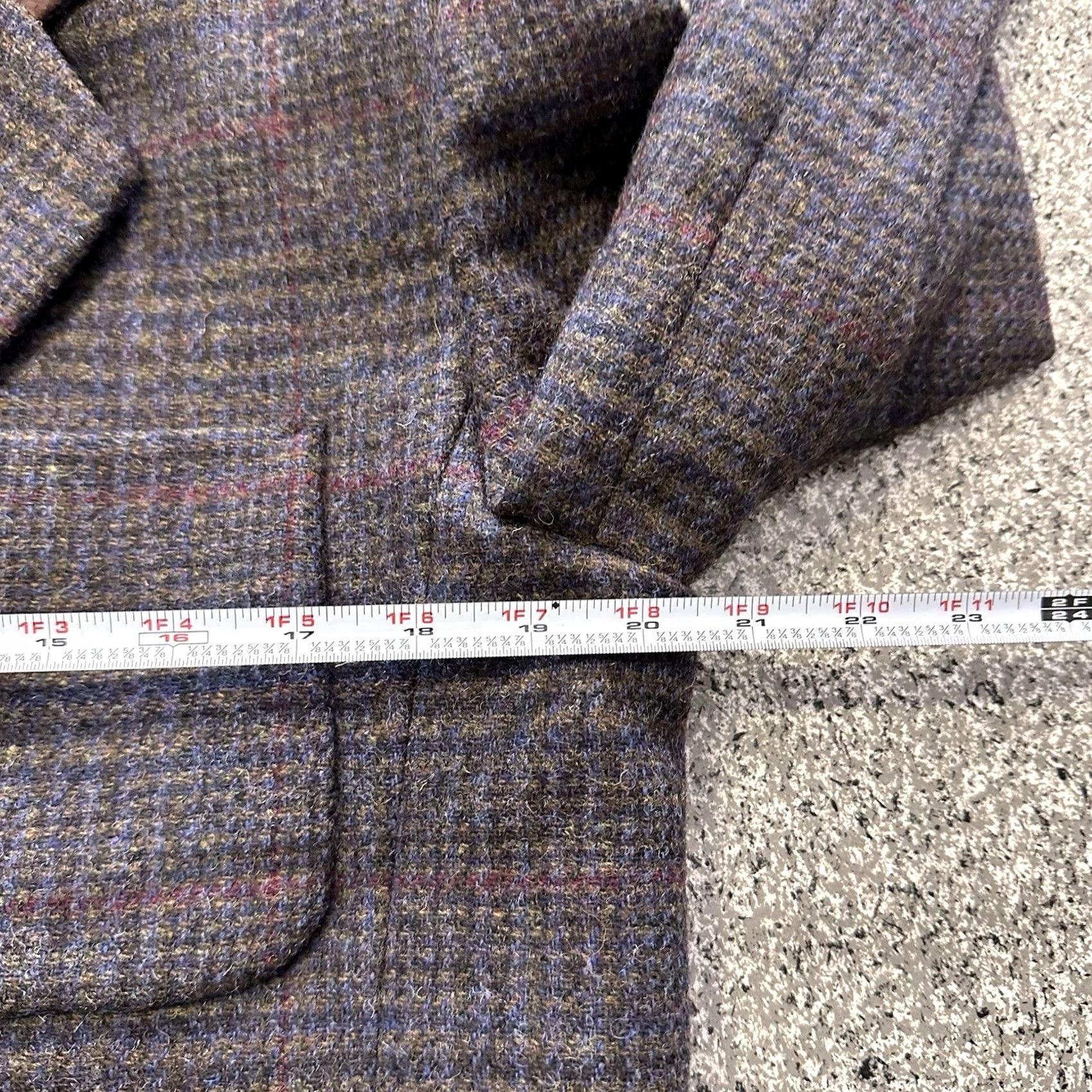Express VINTAGE Express Blazer Womens L Wool Plaid Tweed Size L / US 10 / IT 46 - 7 Thumbnail