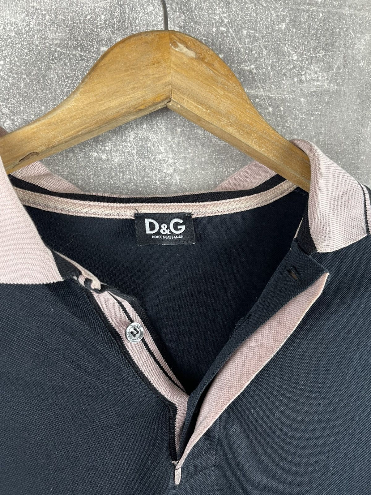 Dolce & Gabbana Vintage 2000 Dolce & Gabbana Polo Shirt Y2K Archive Contrass Size US XL / EU 56 / 4 - 7 Thumbnail