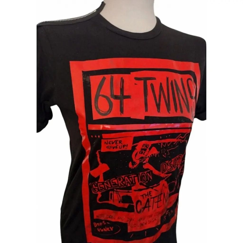 Dsquared2 DSQUARED2 "64 Twins" Graphic T-Shirt - Zipper Detail Size US XS / EU 42 / 0 - 2 Thumbnail