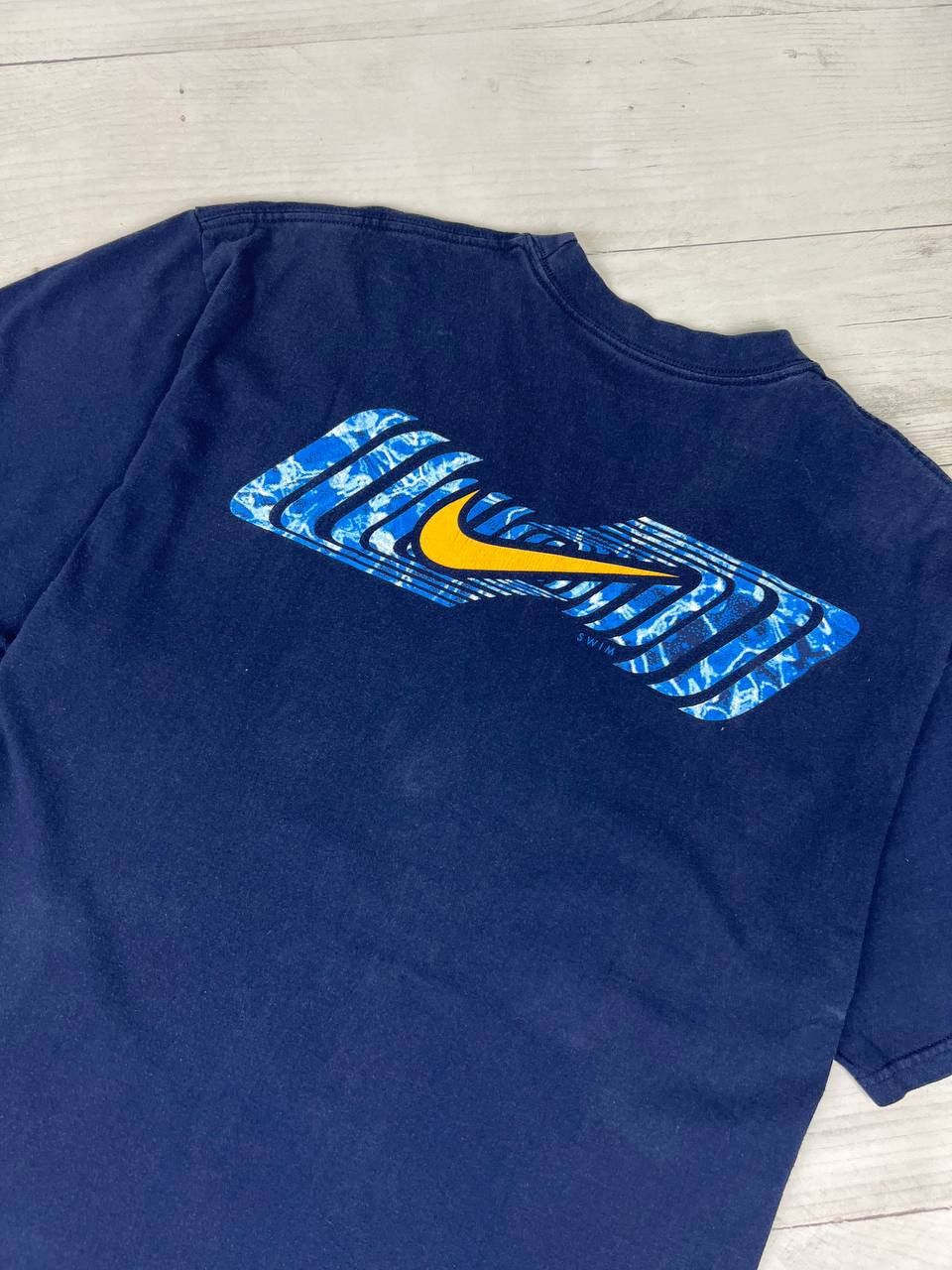 Nike Vintage Nike Swim T Shirt Big Logo Size US M / EU 48-50 / 2 - 9 Thumbnail