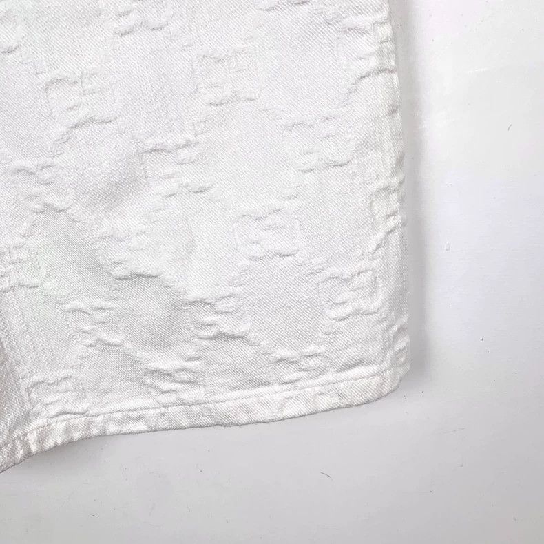 Gucci Gucci Size 25 24 styles of white old flower full-printed d Size US 26 / EU 42 - 4 Thumbnail
