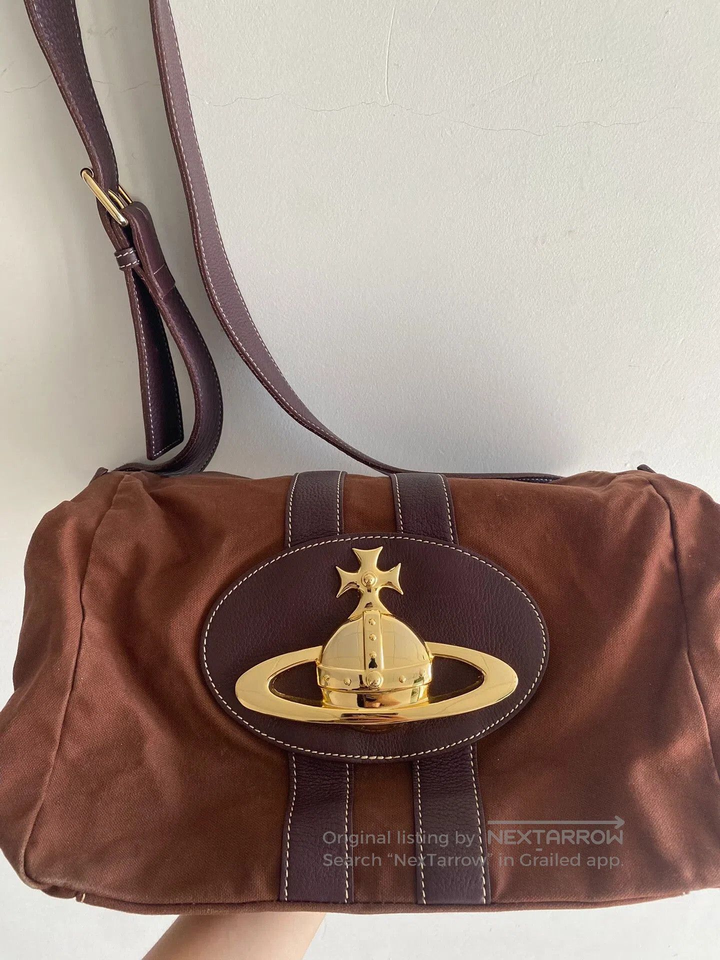 Vivienne Westwood vintage vivienne westwood brown crossbody bag. Size ONE SIZE - 7 Thumbnail