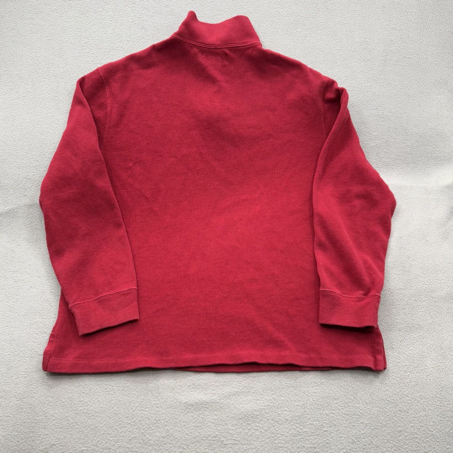 Polo Ralph Lauren Polo Ralph Lauren Sweater Mens XL Red Quarter Zip Mock Neck Pullover Pony Shirt Size US XL / EU 56 / 4 - 2 Thumbnail