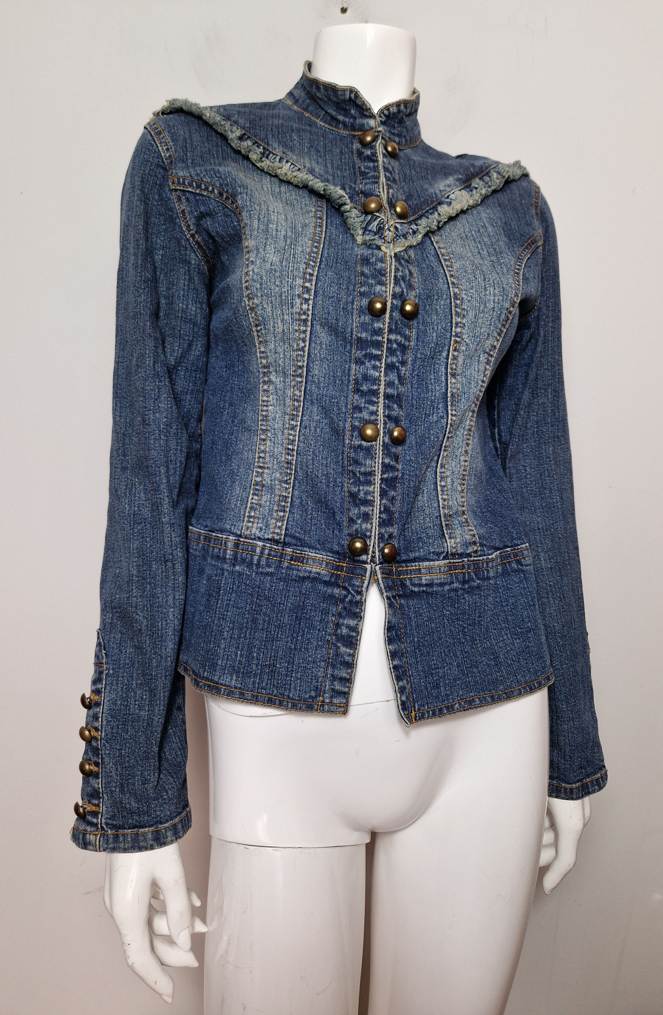 Japanese Brand × Vintage vintage denim jacket Size S / US 4 / IT 40 - 3 Thumbnail