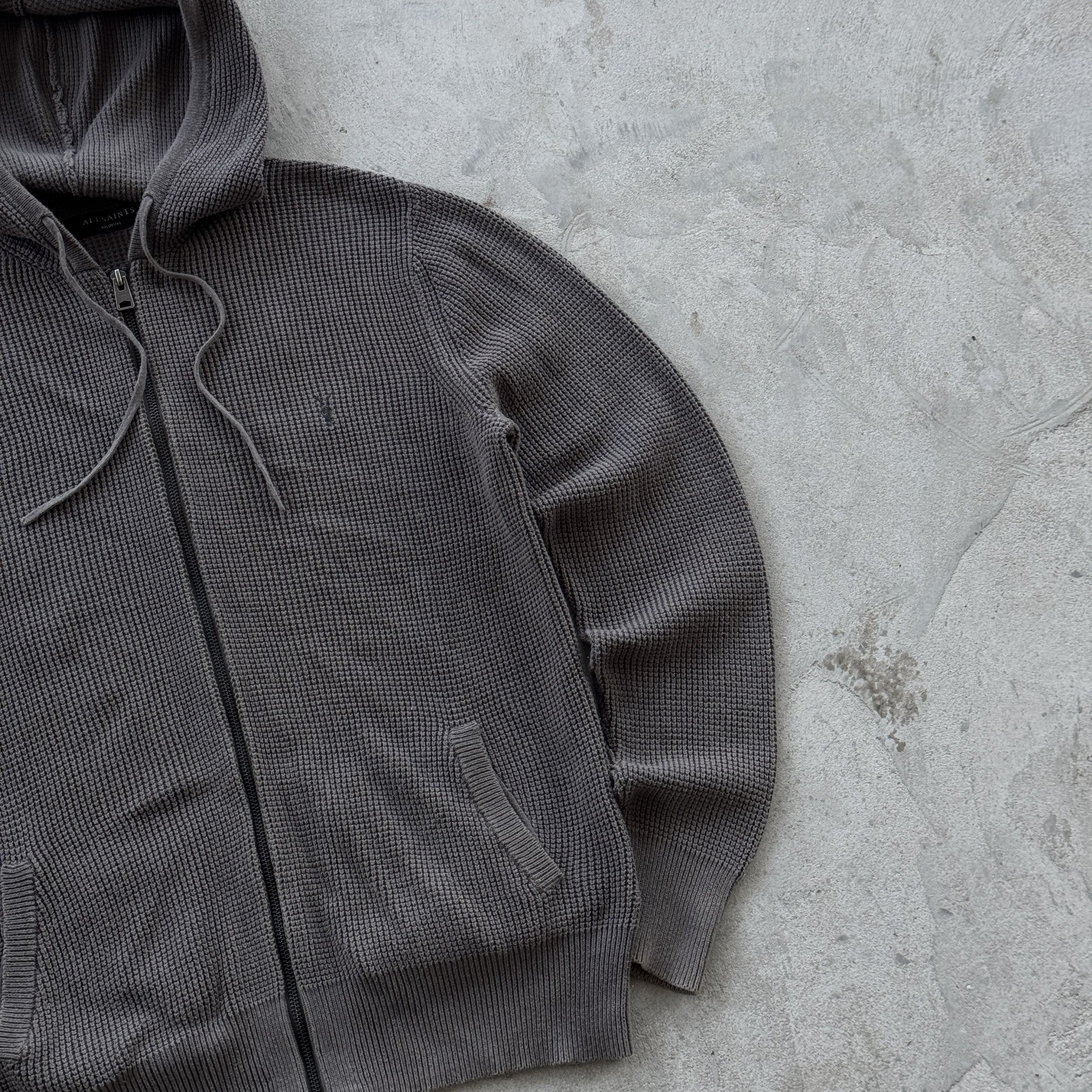 Allsaints Vintage 90s Allsaint Zip Hooded Sweatshirt Size US M / EU 48-50 / 2 - 2 Thumbnail