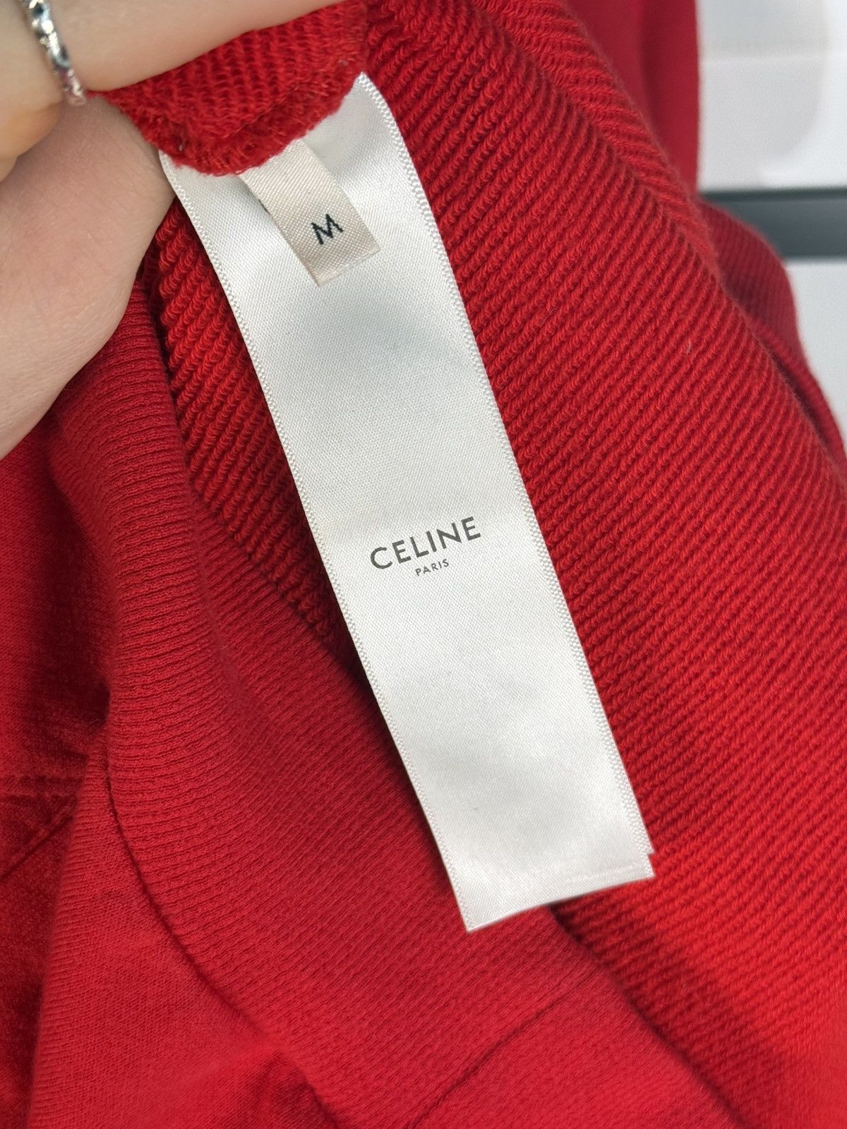 Celine ICONIC🍷 FALL/WINTER 2020 CELINE PARIS CASHMERE LOGO HOODIE Size US M / EU 48-50 / 2 - 12 Thumbnail