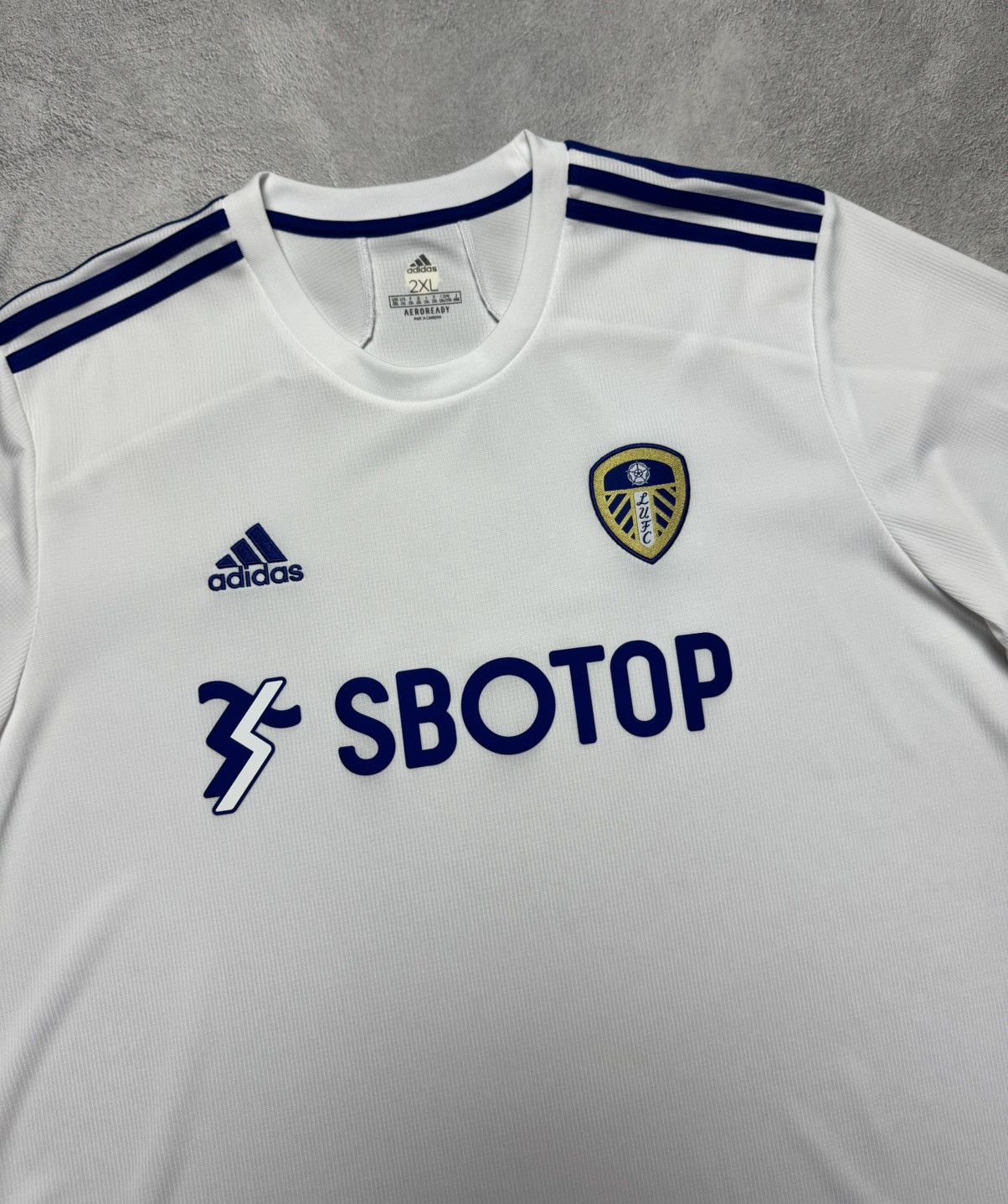 Adidas Leeds United 2020 2021 Home Shirt Soccer Jersey Adidas Size US XXL / EU 58 / 5 - 3 Thumbnail