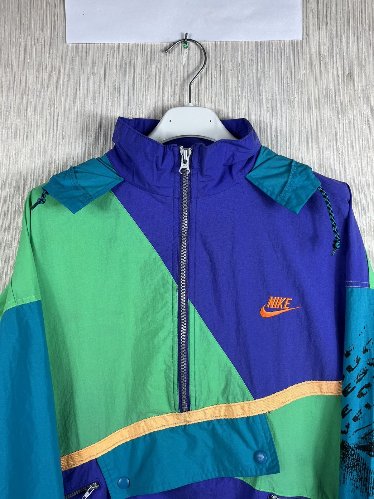 Nike × Vintage Vintage Nike nylon windbreaker jacket 80s anorak half zip Size US S / EU 44-46 / 1 - 5 Thumbnail