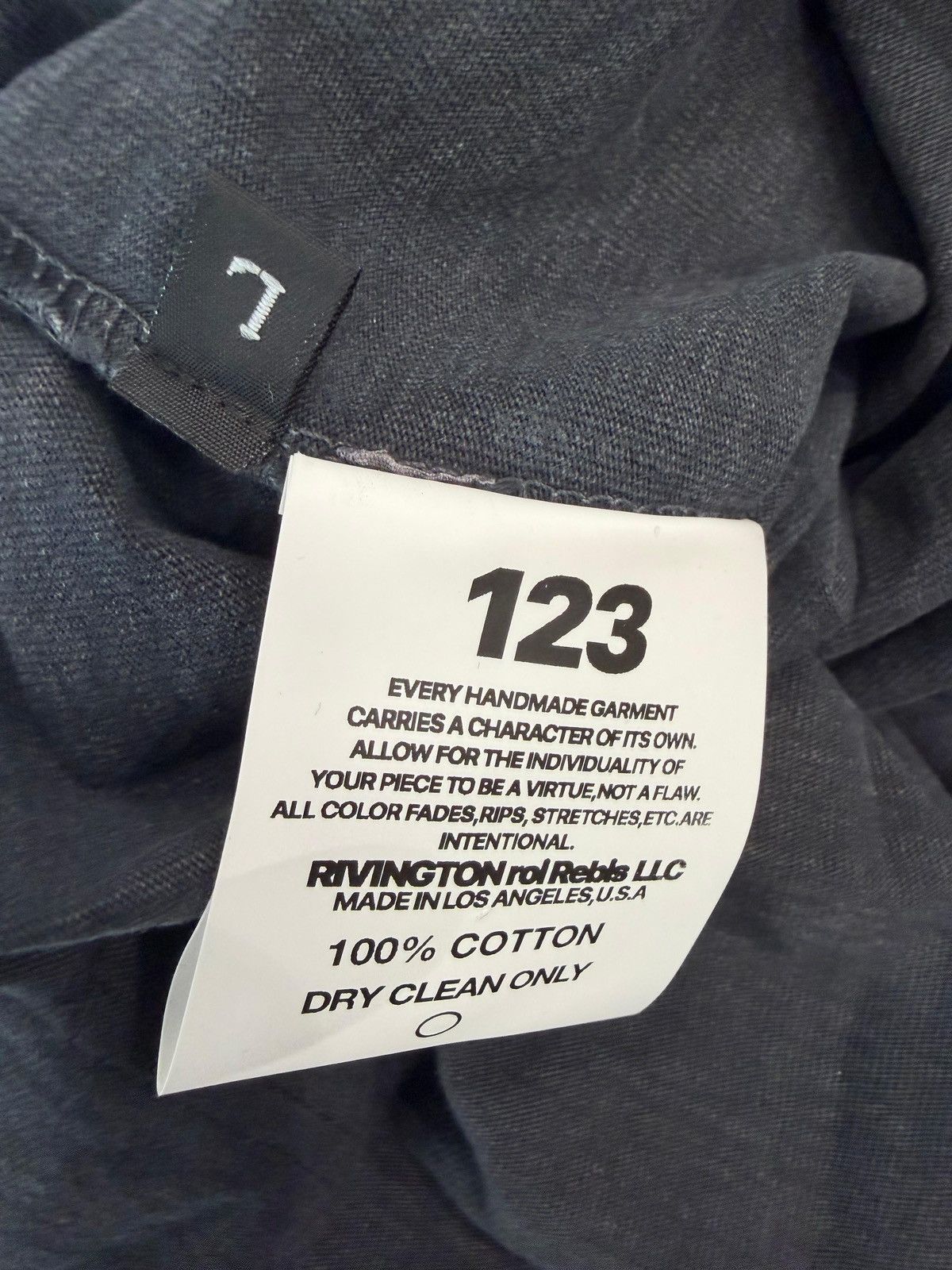 RRR-123 RIVINGTON ROI REBIS - The Anti Body Vintage LS Tee Black Size US L / EU 52-54 / 3 - 4 Thumbnail