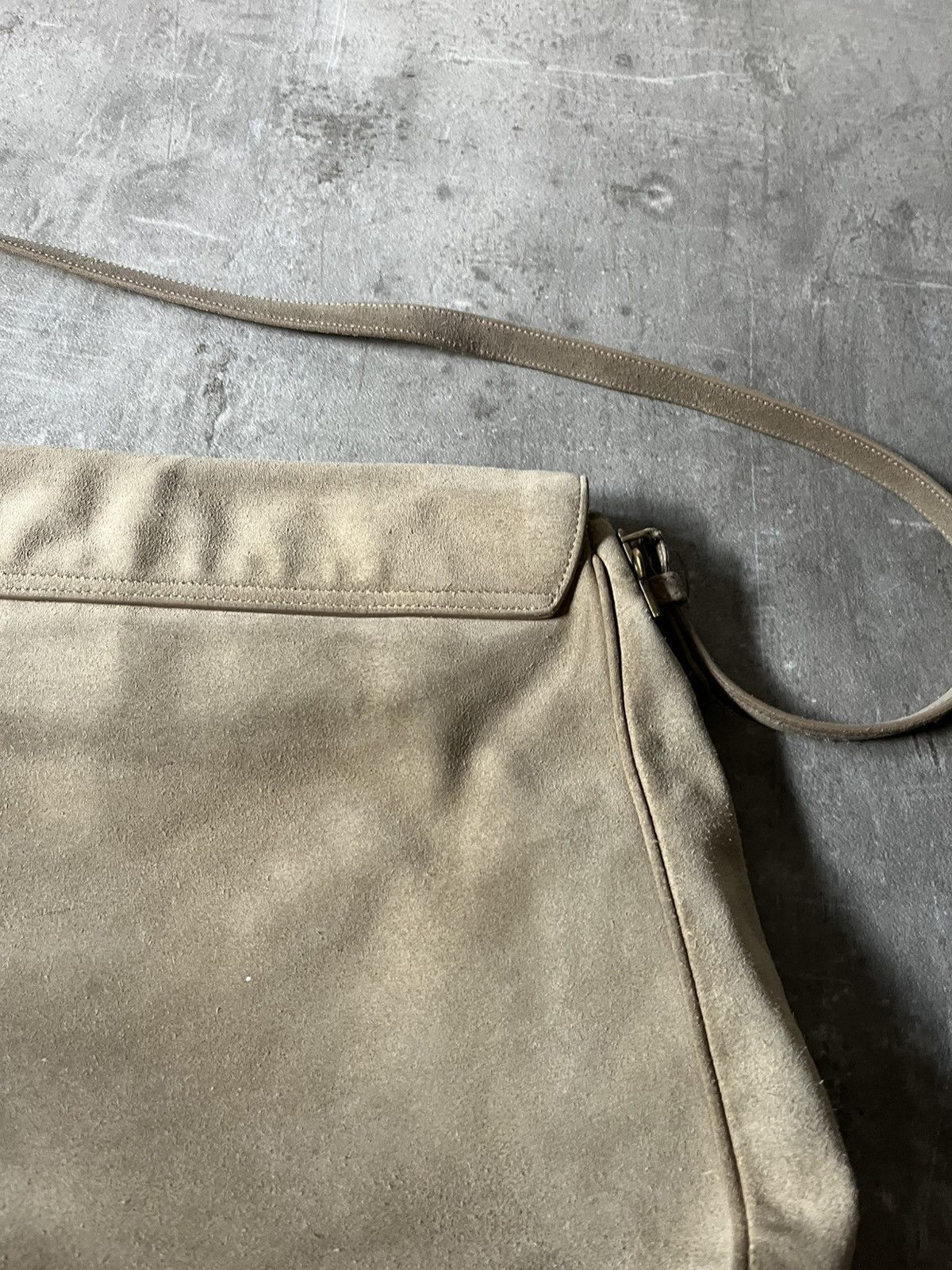 Jil Sander Vintage Jil Sander suede shoulder bag khaki green Size ONE SIZE - 10 Thumbnail