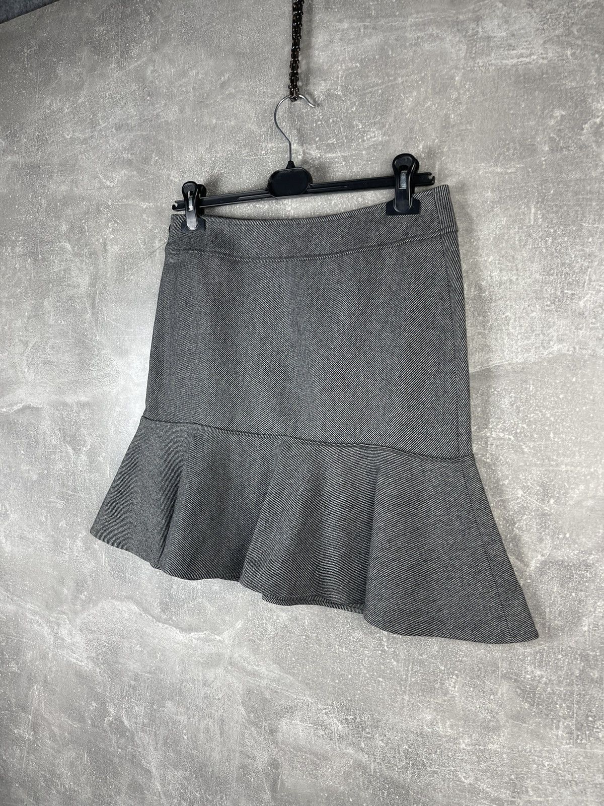Balenciaga Balenciaga Paris Wool Gray Striped Midi Skirt Size 27" / US 4 / IT 40 - 5 Thumbnail
