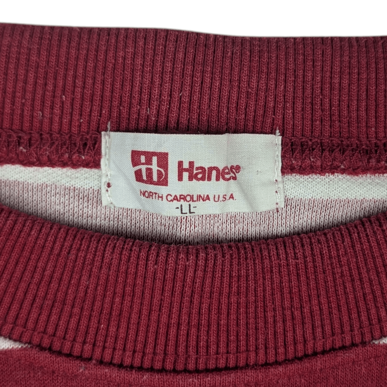 Hanes Vintage 90's HANES Red Striped Sweatshirts Size US M / EU 48-50 / 2 - 8 Thumbnail
