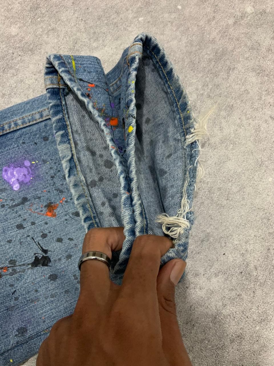 Levi's Vintage Clothing Vintage Levis 501 Spaltter Denim Jeans Size US 32 / EU 48 - 7 Thumbnail