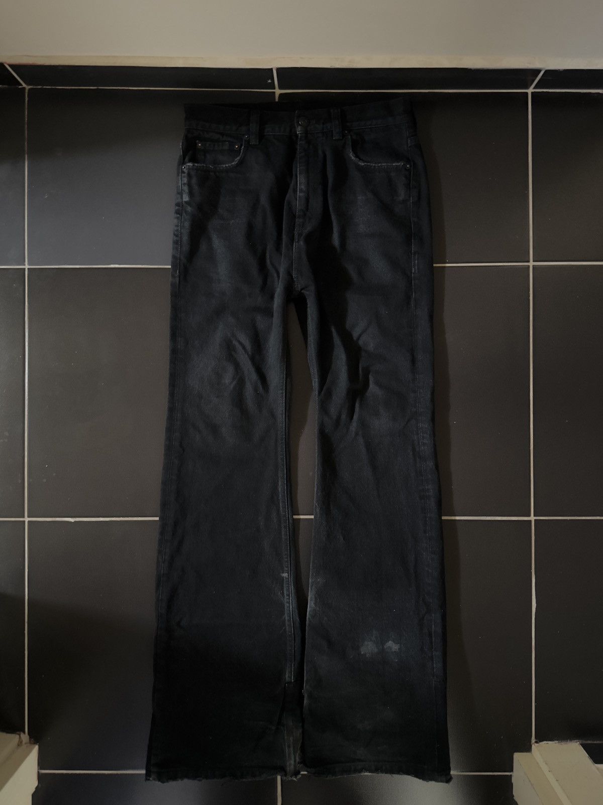 Balenciaga F/W 22 Lost Tape flared jeans Size US 33 - 1 Thumbnail