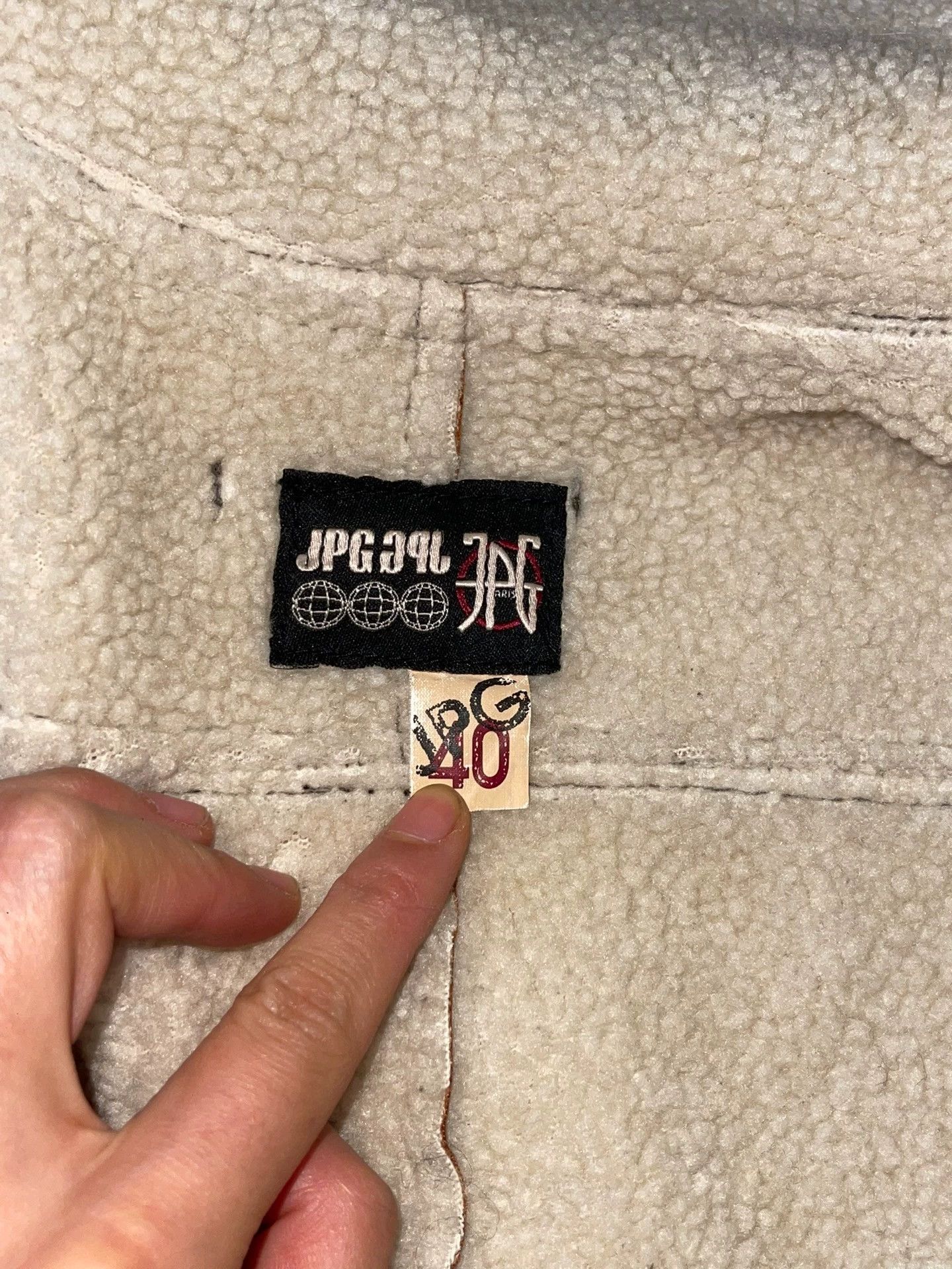 Jean Paul Gaultier JPG 90s Earth Logo Fur-Lined Leather Coat Size 40 Size S / US 4 / IT 40 - 5 Thumbnail