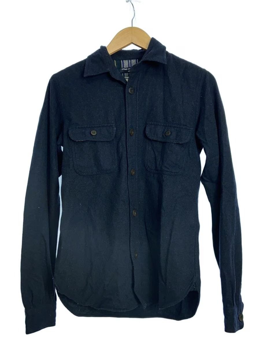 Comme des Garcons Homme 2012 Felt Wool Shirt Size US S / EU 44-46 / 1 - 1 Thumbnail