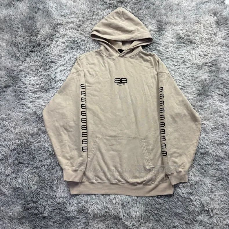 Balenciaga Balenciaga All-over Printed Embroidered Hoodie Size US M / EU 48-50 / 2 - 1 Thumbnail
