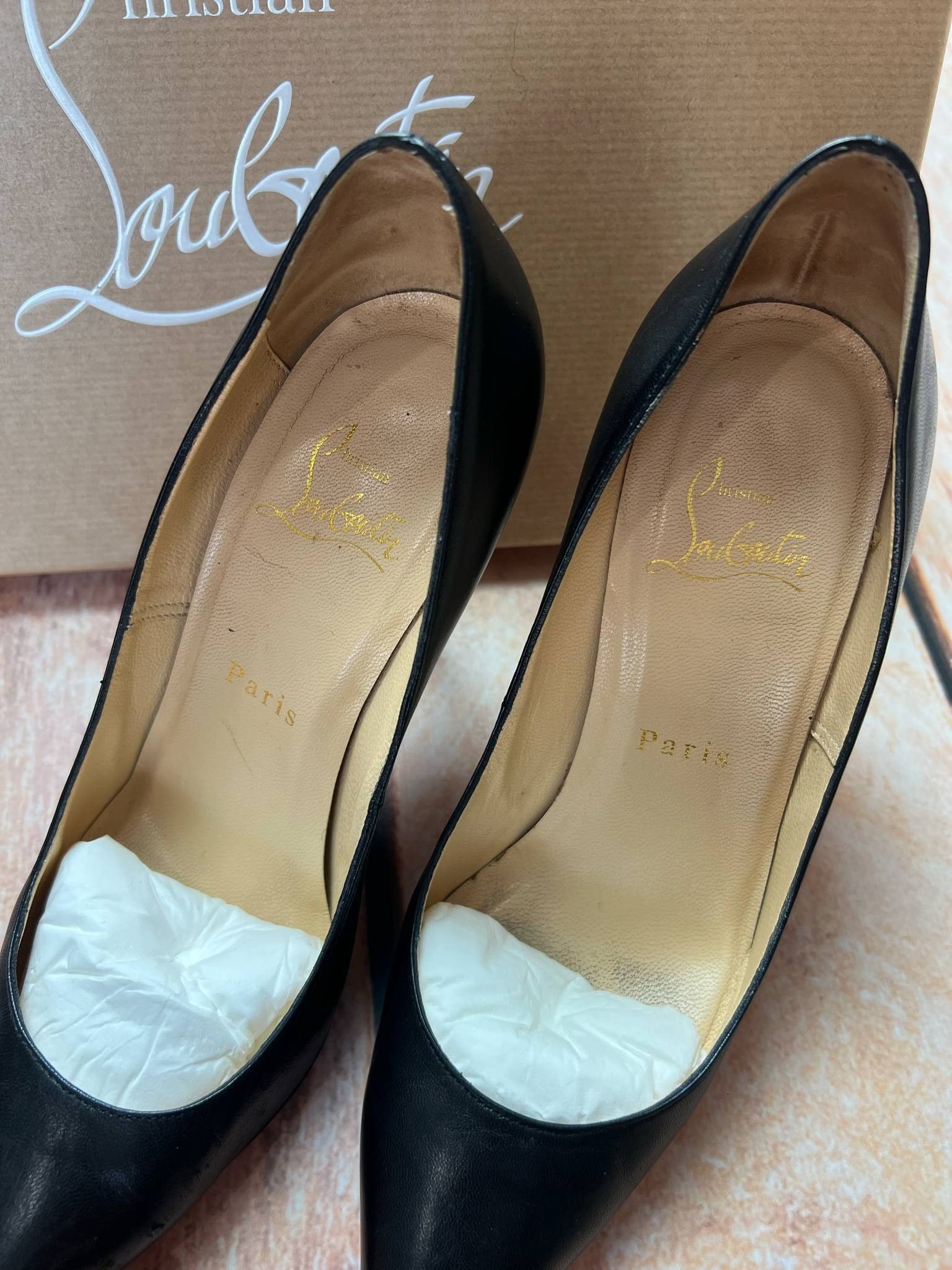 Christian Louboutin Christian Louboutin apostrophy pump 100 napad leather hells Size US 6 / IT 36 - 9 Thumbnail