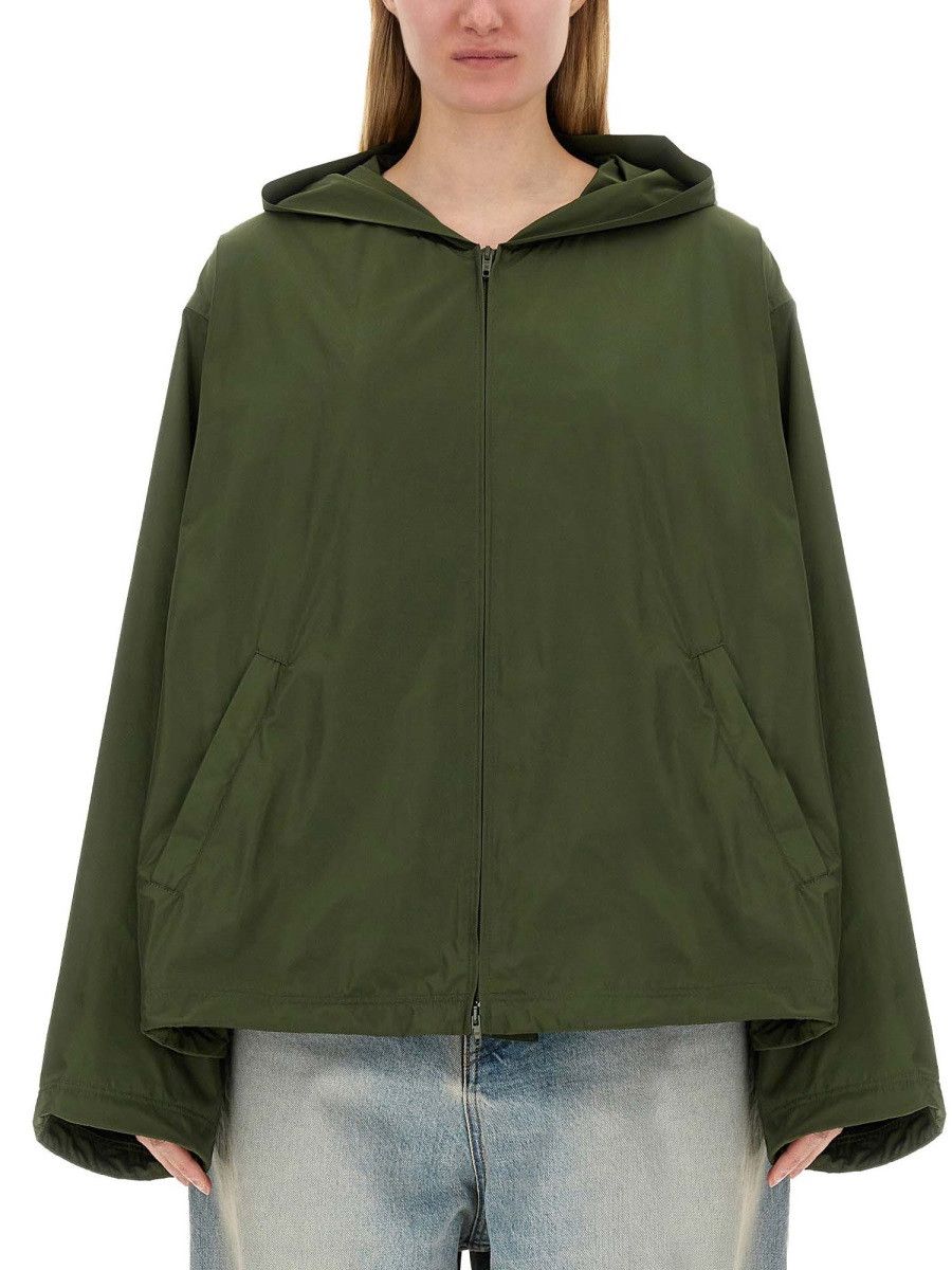 Balenciaga BALENCIAGA HOODED JACKET - BROWN (NUMERIC 1) Size S / US 4 / IT 40 - 1 Thumbnail