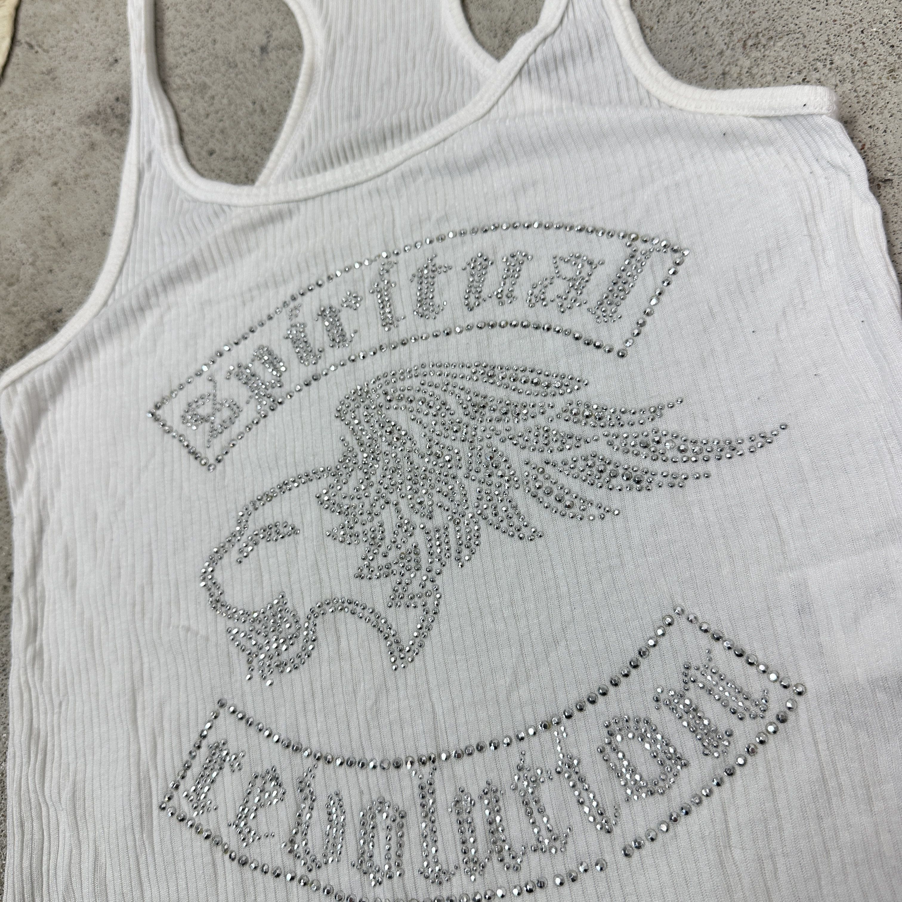 Faith Connexion Vintage Streetwear Faith Connexion Rhinestones Tanktop 00s Size M / US 6-8 / IT 42-44 - 3 Thumbnail