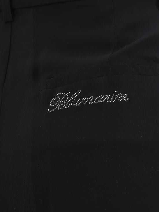Blumarine BLUMARINE Women Straight Pants P522P164A N0990 BLACK Size 30" / US 8 / IT 44 - 1 Preview