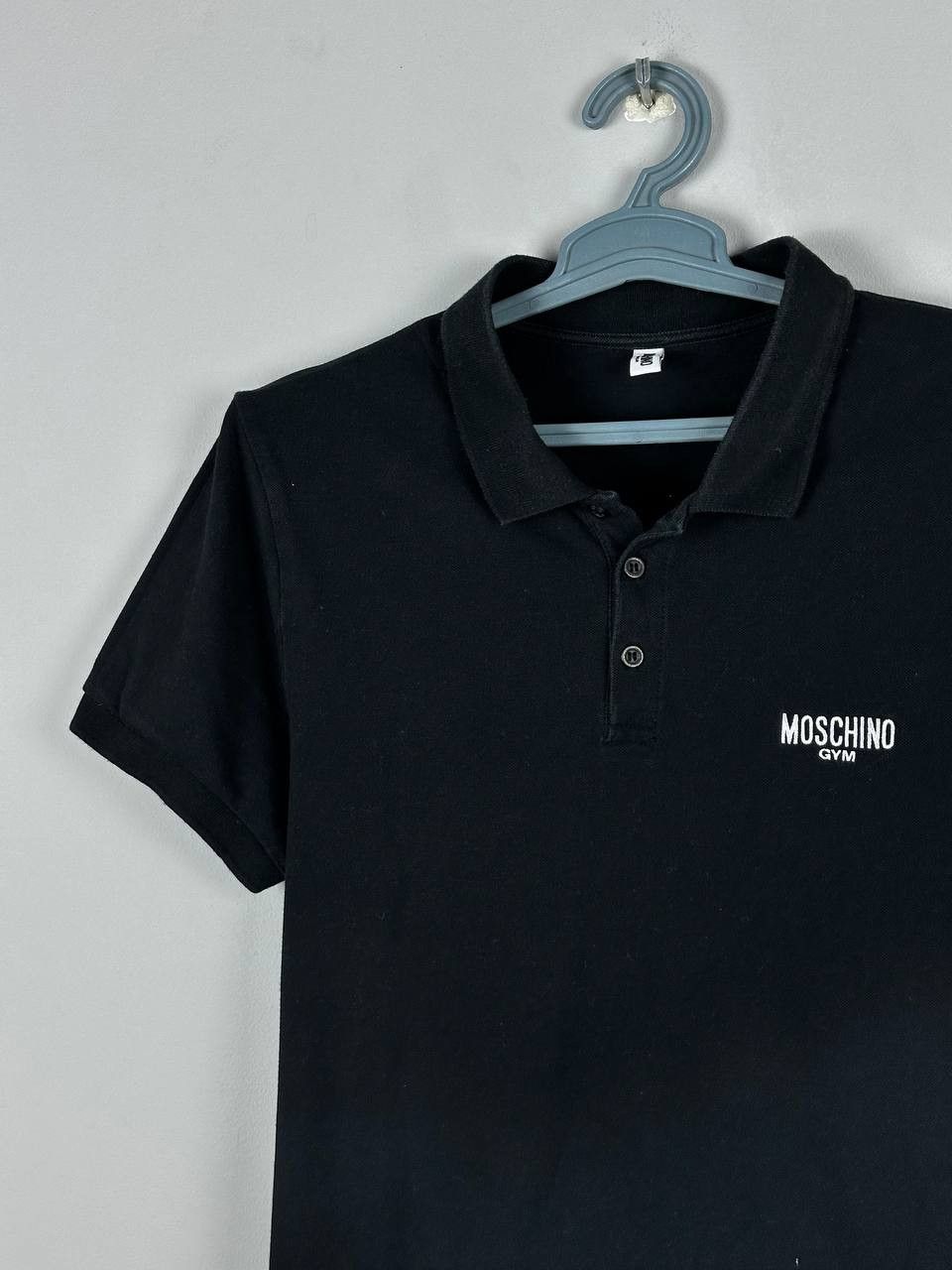 Moschino Vintage Moschino Logo Black Polo T Shirt Size US M / EU 48-50 / 2 - 1 Thumbnail