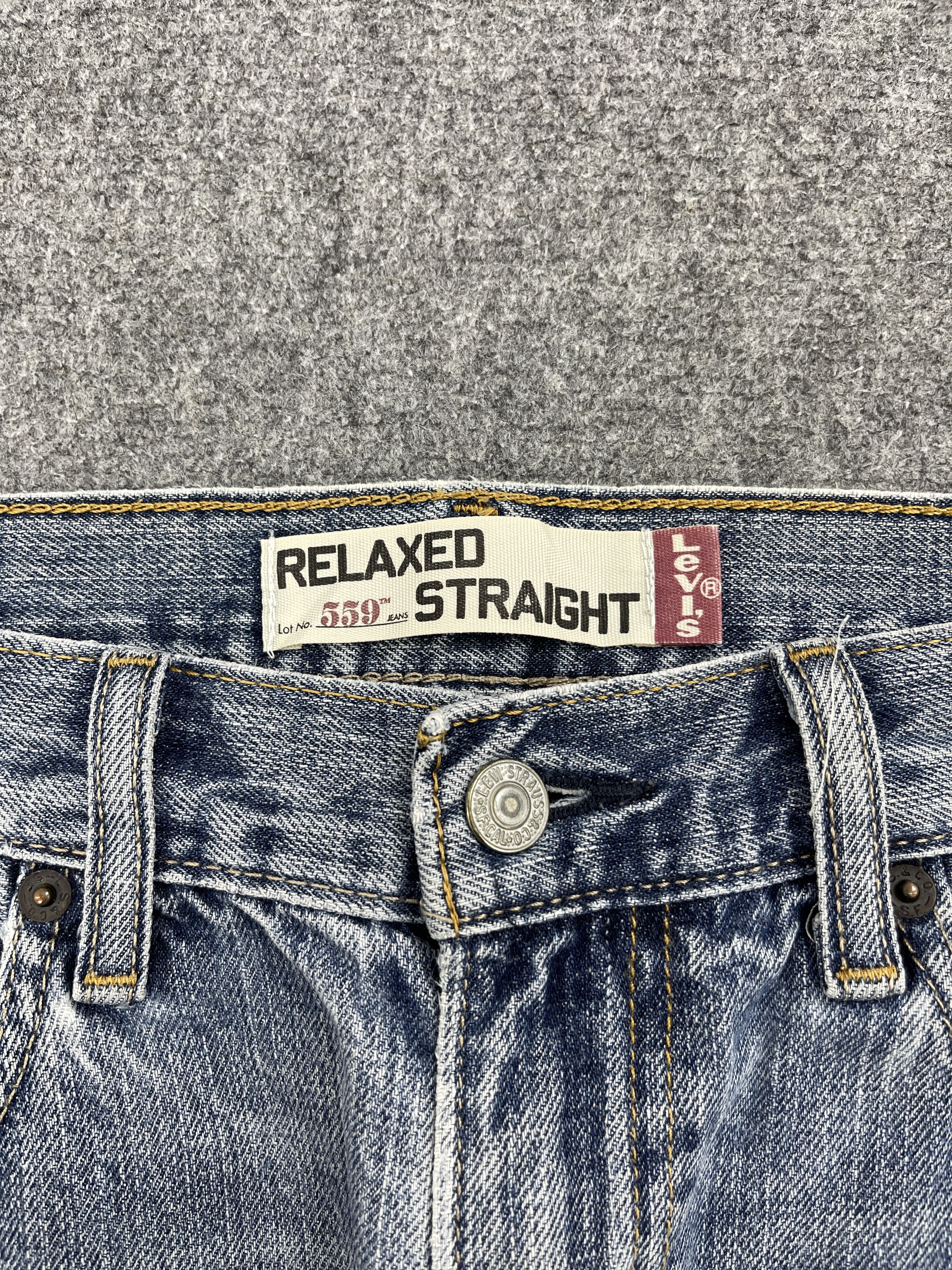 Levi's × Vintage Light Washed Vintage Levis 559 Jeans DP2505 Size US 33 - 7 Thumbnail