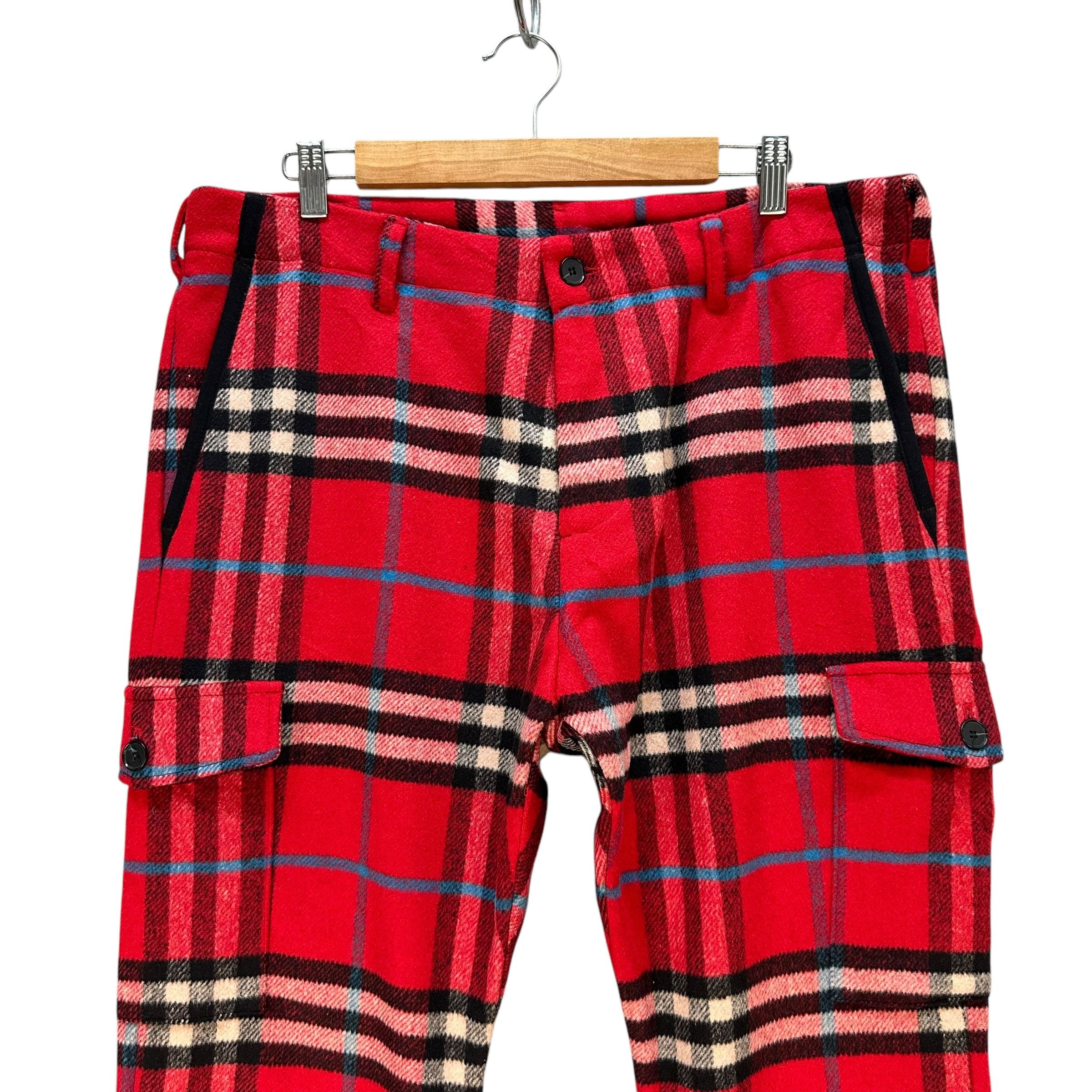 Kangol KANGOL X GRAND SLAM Red Check Cargo Pant #A76-1820 Size US 36 / EU 52 - 2 Thumbnail